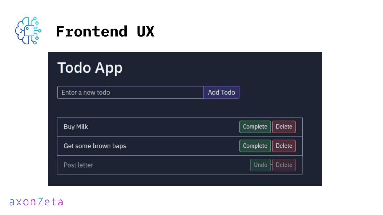 Frontend UX