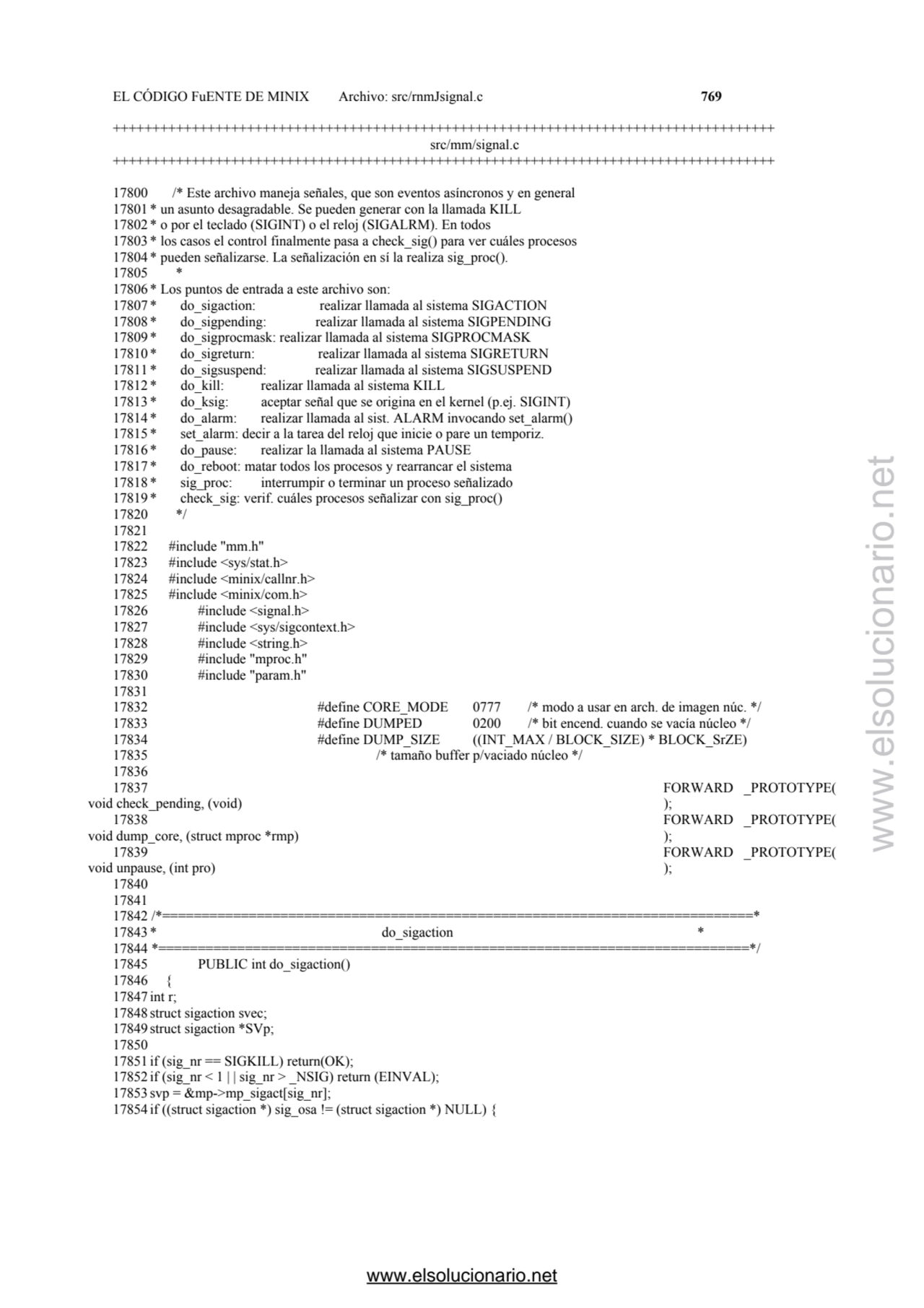 EL CÓDIGO FuENTE DE MINIX Archivo: src/rnmJsignal.c 769 
+++++++++++++++++++++++++++++++++++++++++…