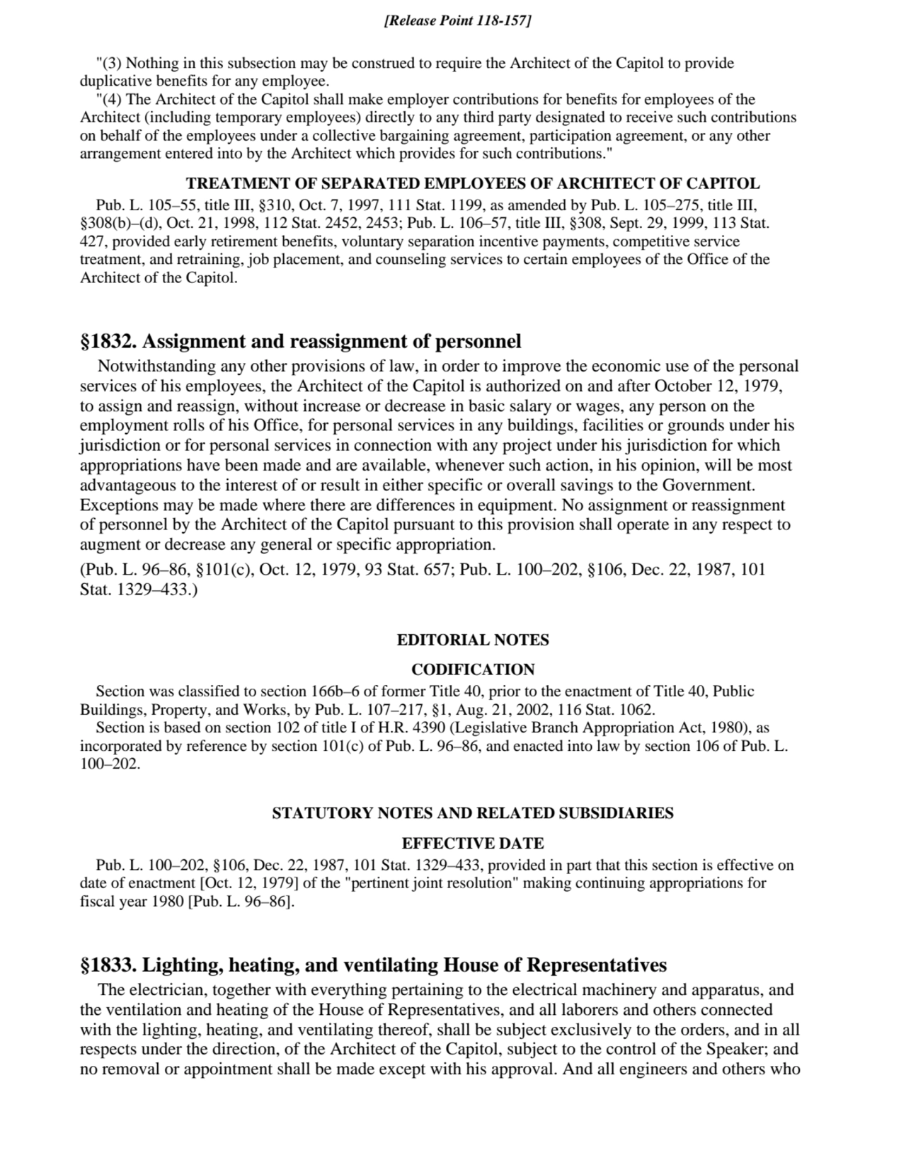 "(3) Nothing in this subsection may be construed to require the Architect of the Capitol to provide…