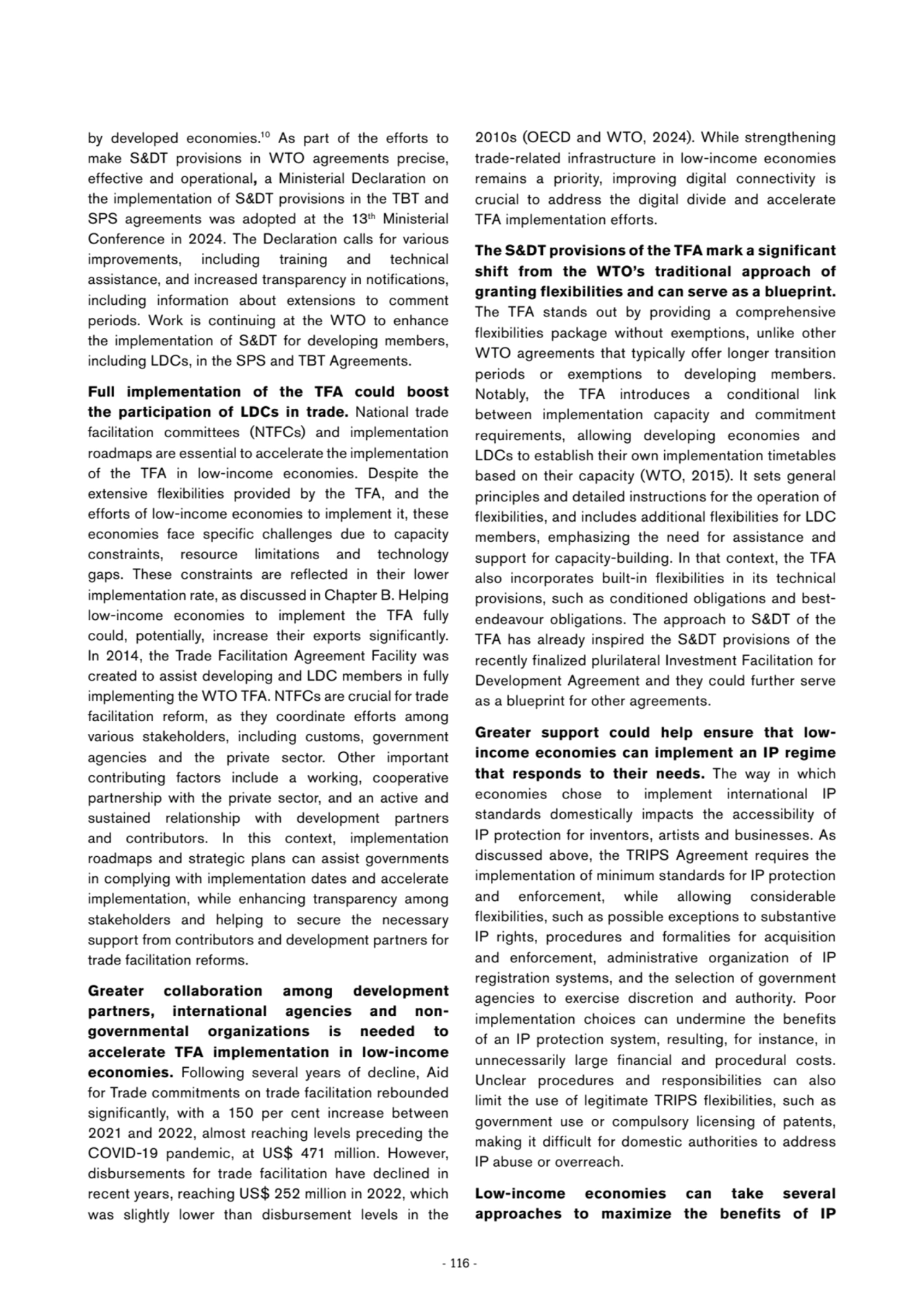 - 116 -
by developed economies.10 As part of the efforts to 
make S&DT provisions in WTO agreemen…