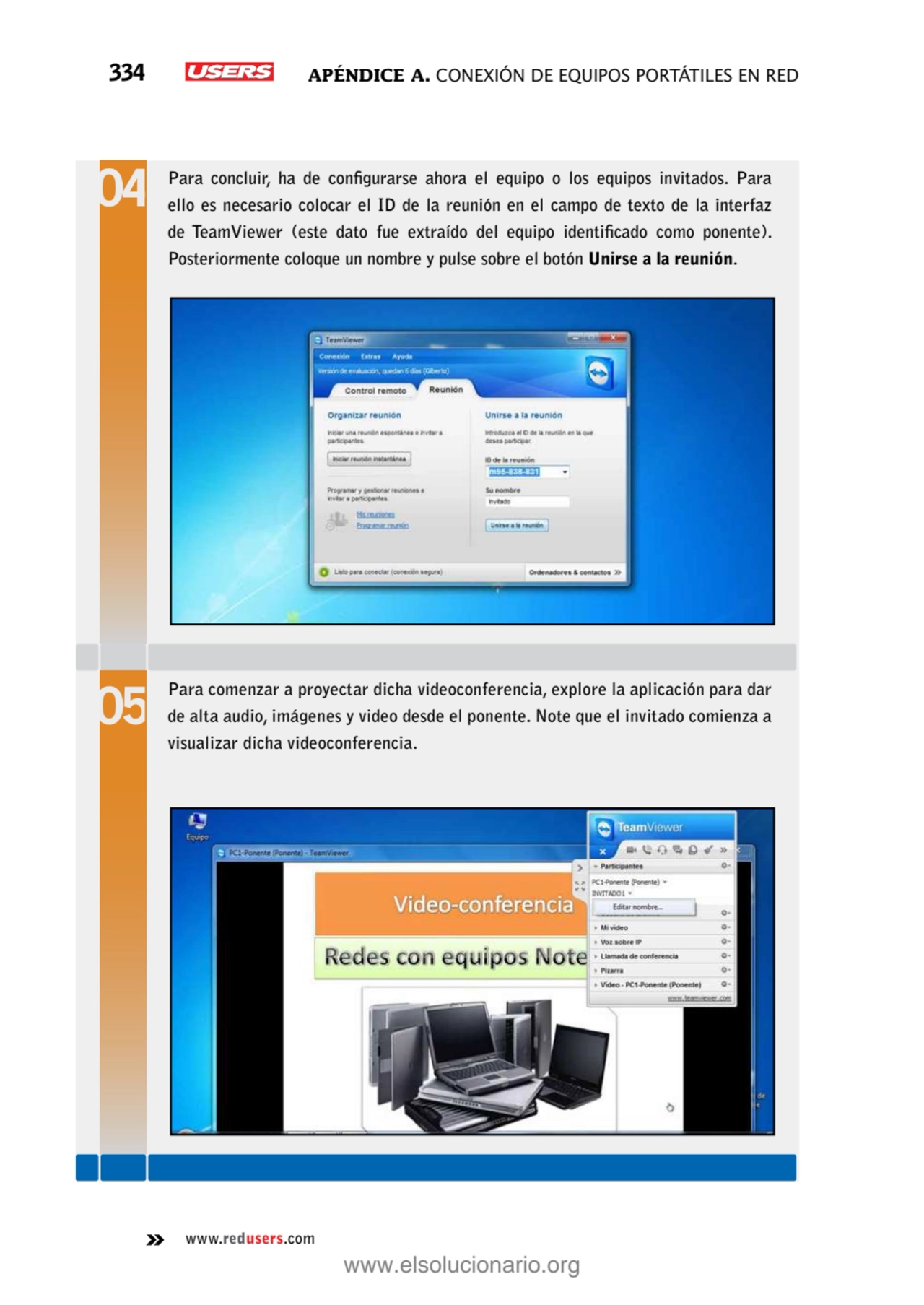 334 Apéndice A. Conexión de equipos portátiles en red
www.redusers.com
Para concluir, ha de confi…