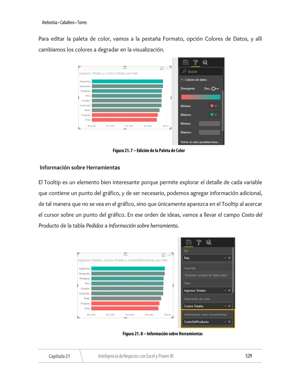 Para editar la paleta de color, vamos a la pestaña Formato, opción Colores de Datos, y allí 
cambi…