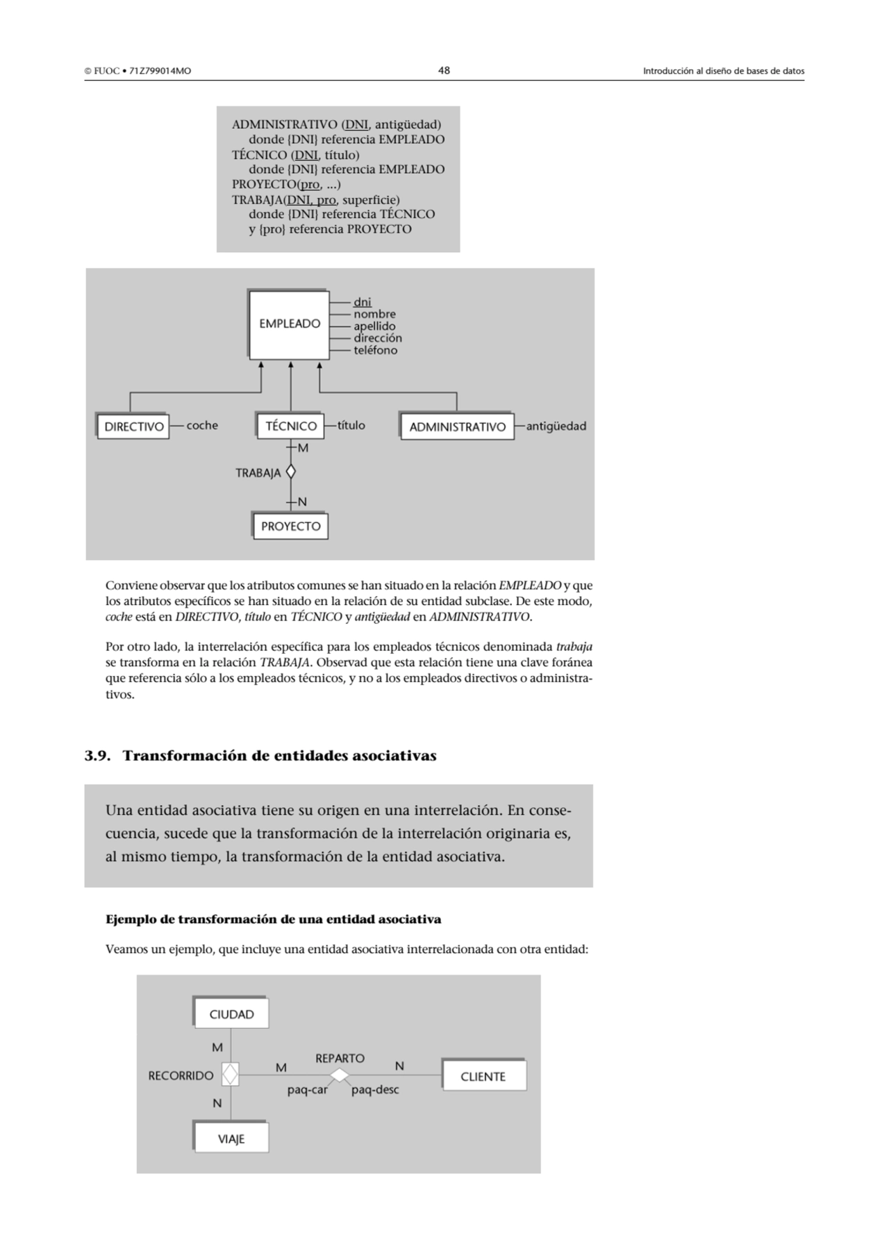  FUOC • 71Z799014MO 48 Introducción al diseño de bases de datos
Conviene observar que los atribut…