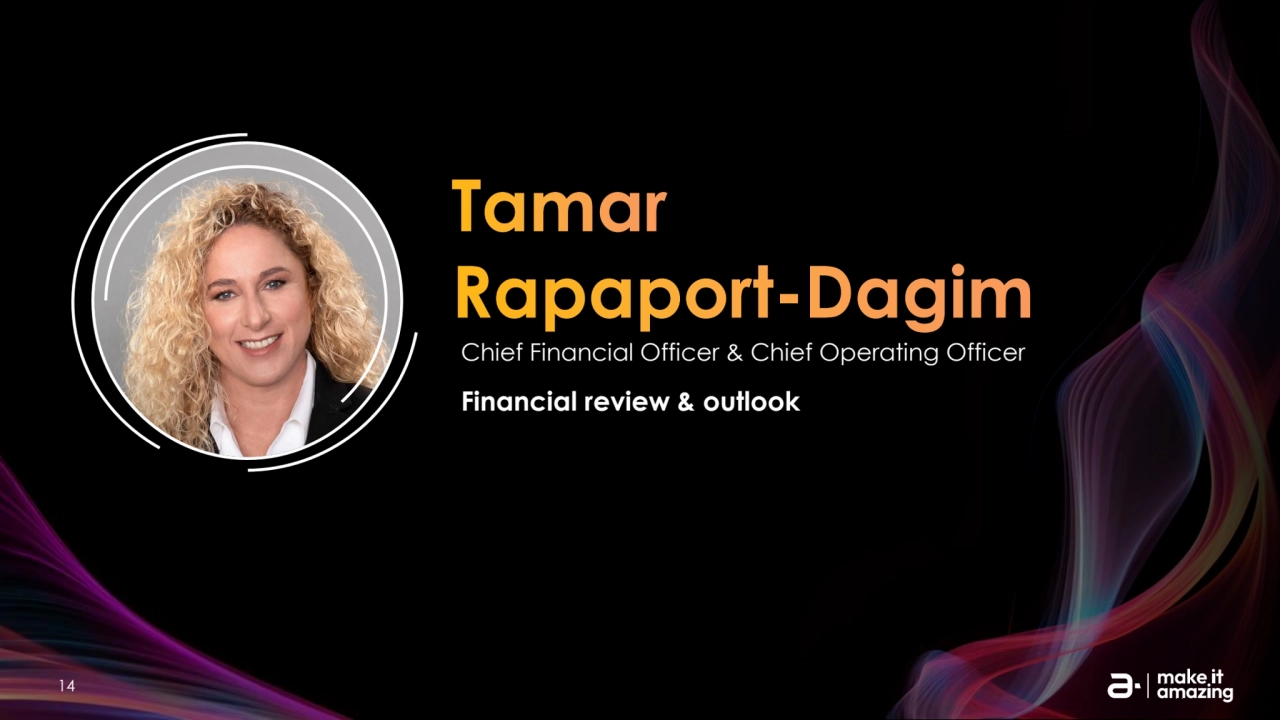 14 Information Security Level 2 – Sensitive. © 2025 – Proprietary & Confidential Information of Amdocs
Financial review & outlook
Chief Financial Officer & Chief Operating Officer
Tamar 
Rapaport-Dagim