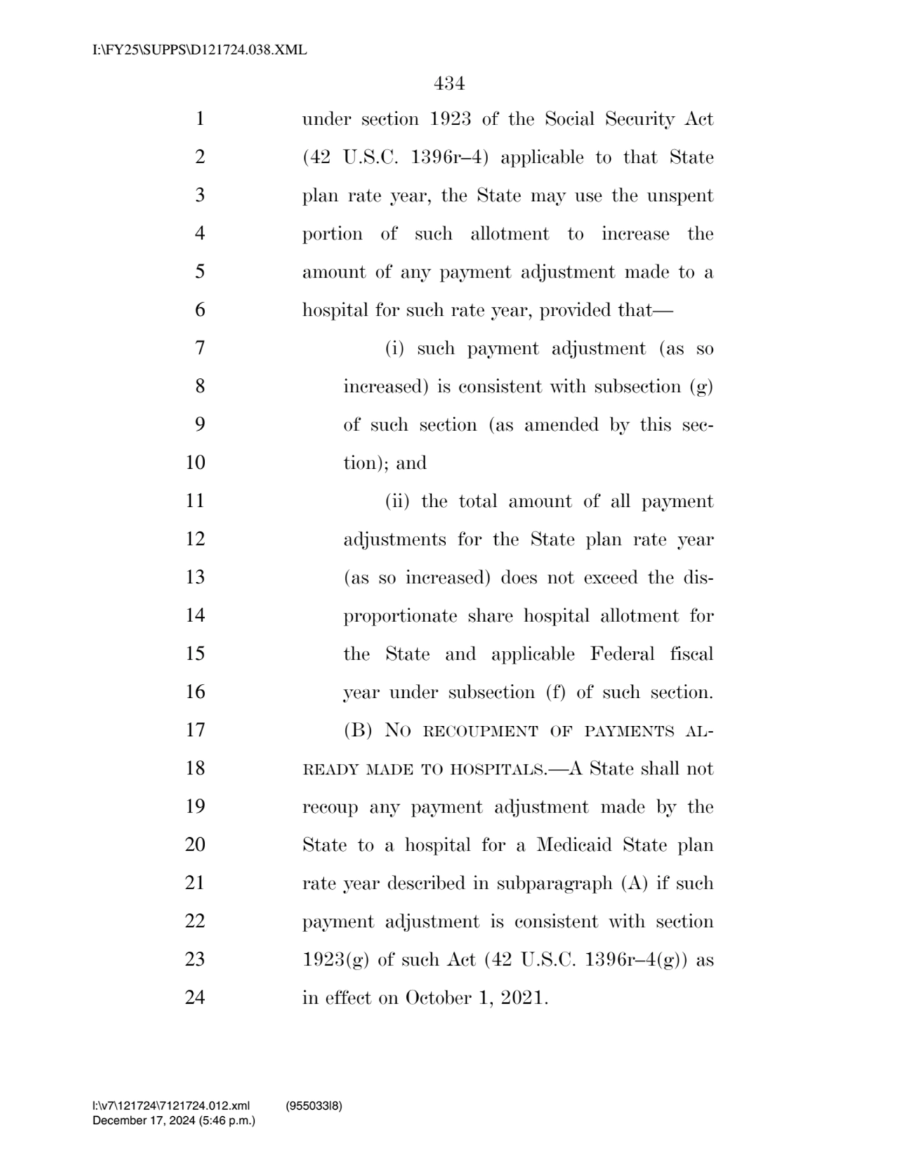 434 
1 under section 1923 of the Social Security Act 
2 (42 U.S.C. 1396r–4) applicable to that St…