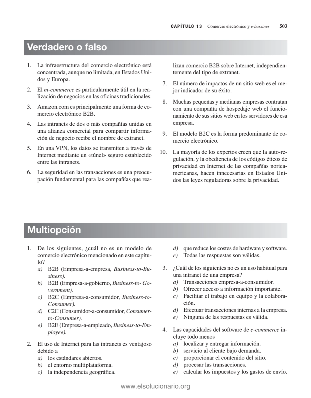 CAPÍTULO 13 Comercio electrónico y e-bussines 503
1. La infraestructura del comercio electrónico e…