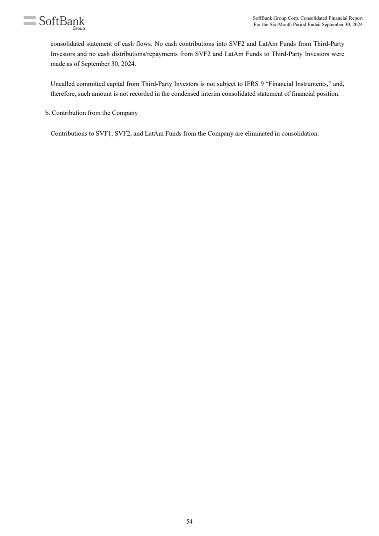 consolidated statement of cash flows. No cash contributions into SVF2 and LatAm Funds from Third-Pa…