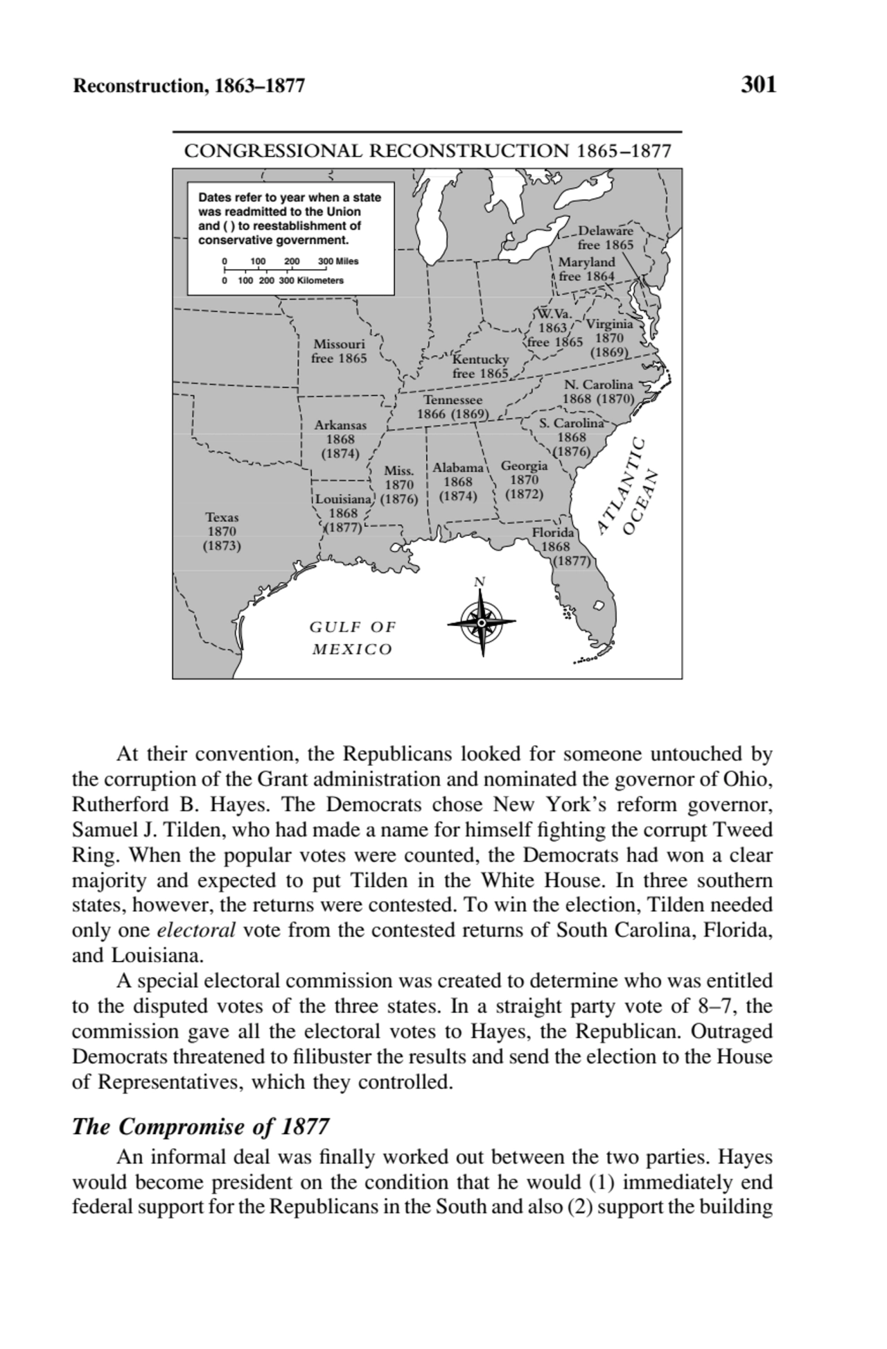 Reconstruction, 1863–1877 301
At their convention, the Republicans looked for someone untouched by…