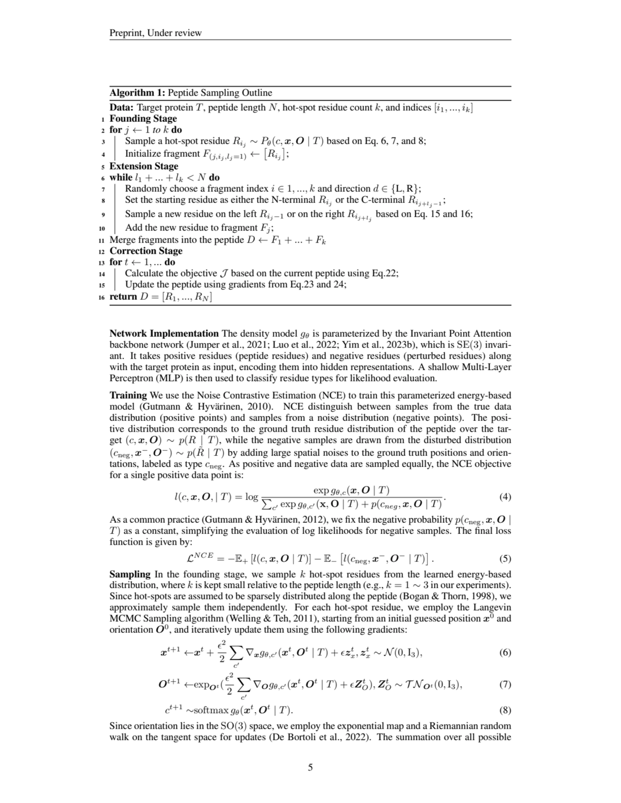 Preprint, Under review
Algorithm 1: Peptide Sampling Outline
Data: Target protein T, peptide leng…