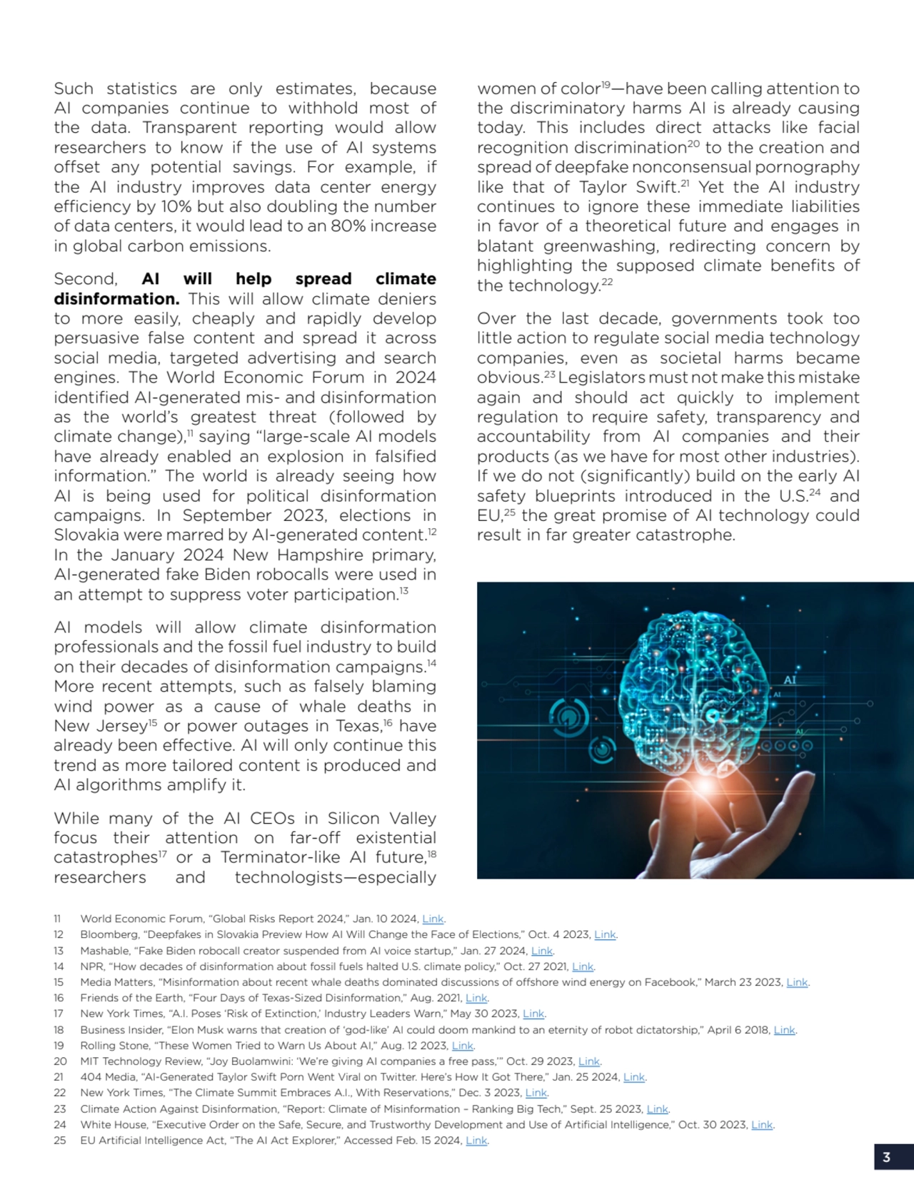3
Such statistics are only estimates, because 
AI companies continue to withhold most of 
the da…