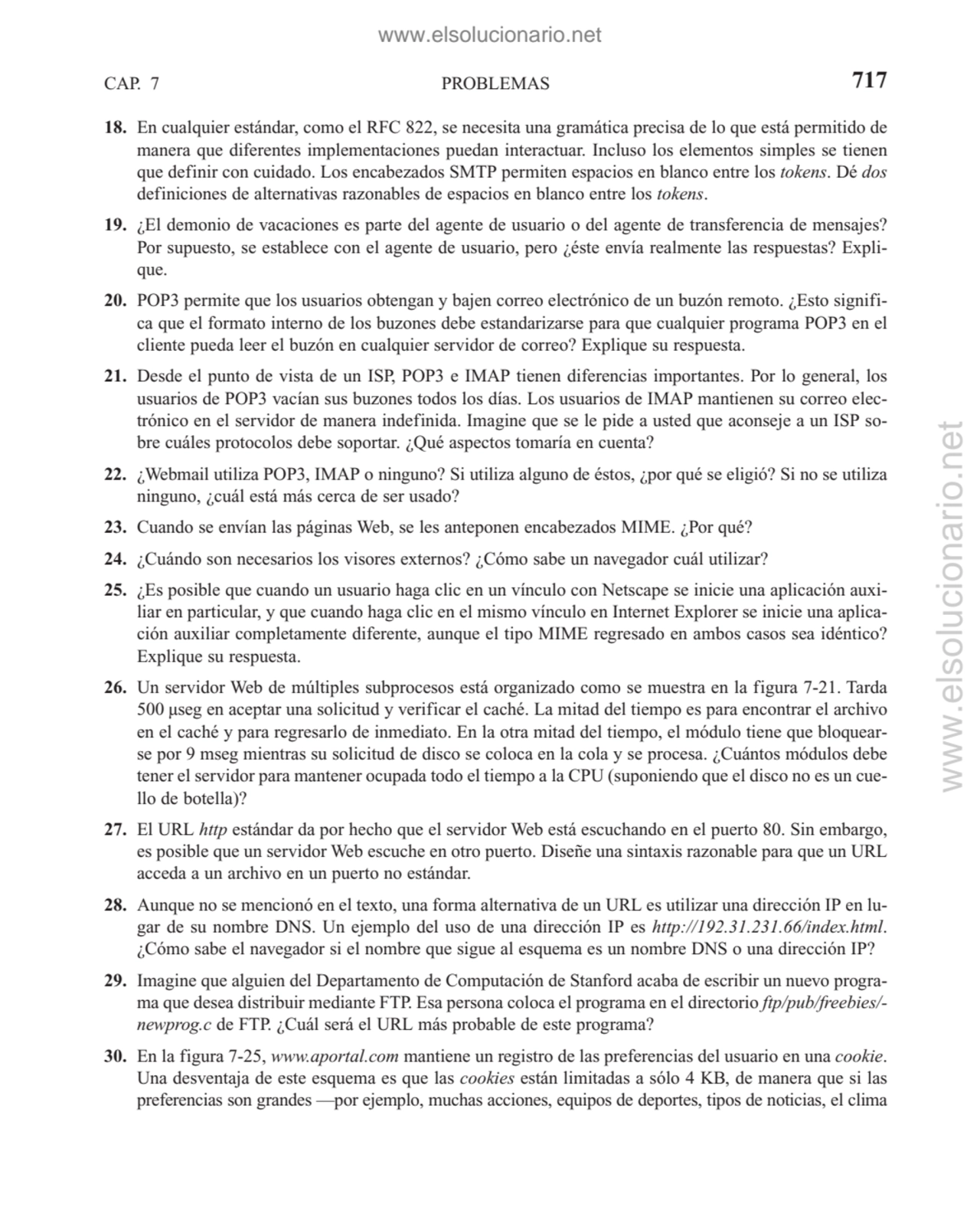 PROBLEMAS
18. En cualquier estándar, como el RFC 822, se necesita una gramática precisa de lo que …