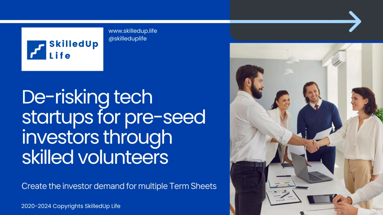 De-risking tech startups for pre-seed investors through skilled volunteers