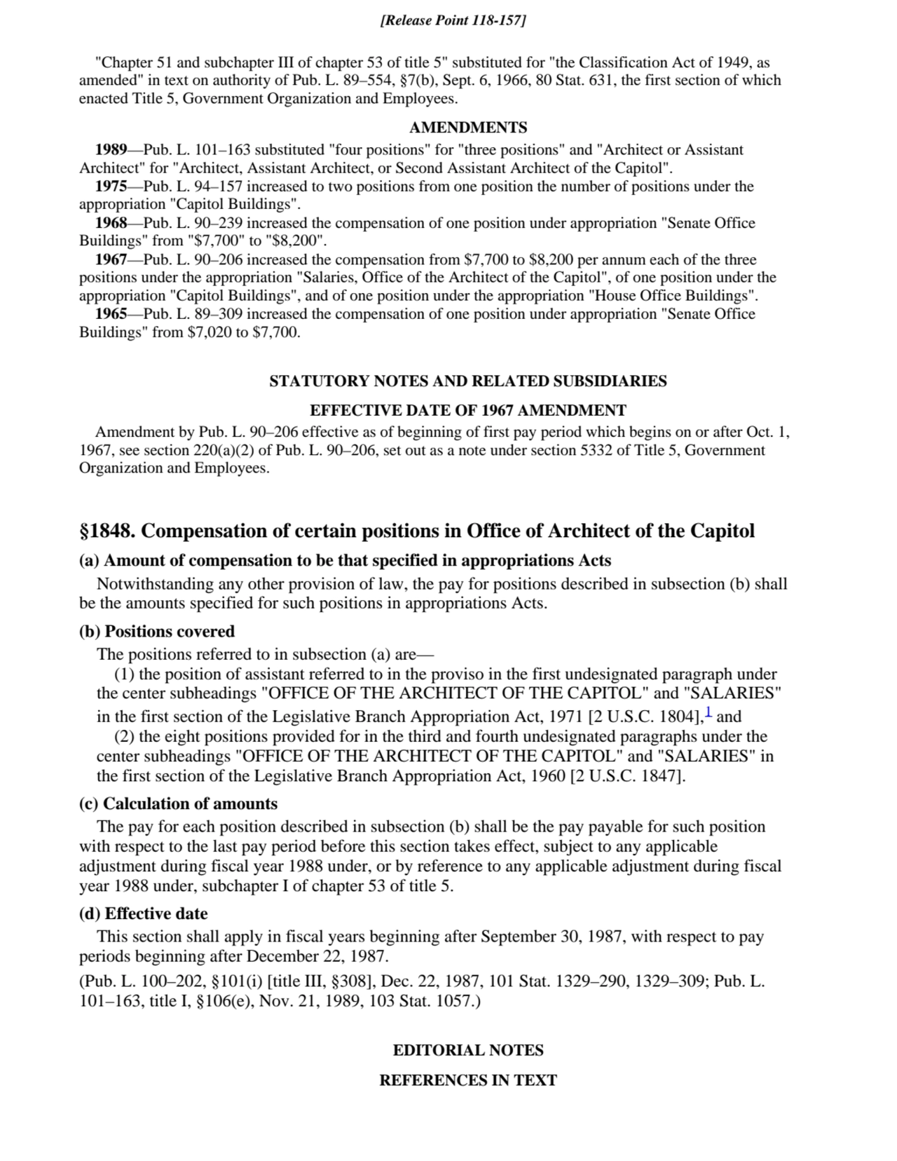 "Chapter 51 and subchapter III of chapter 53 of title 5" substituted for "the Classification Act of…