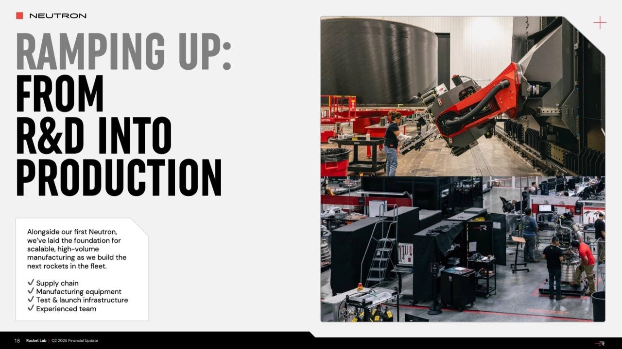 Rocket Lab Q2 2025 Investor Update: Business Highlights & Strategic Growth - Page 18