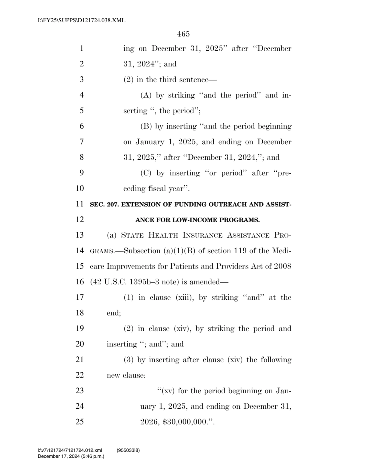 465 
1 ing on December 31, 2025’’ after ‘‘December 
2 31, 2024’’; and 
3 (2) in the third senten…