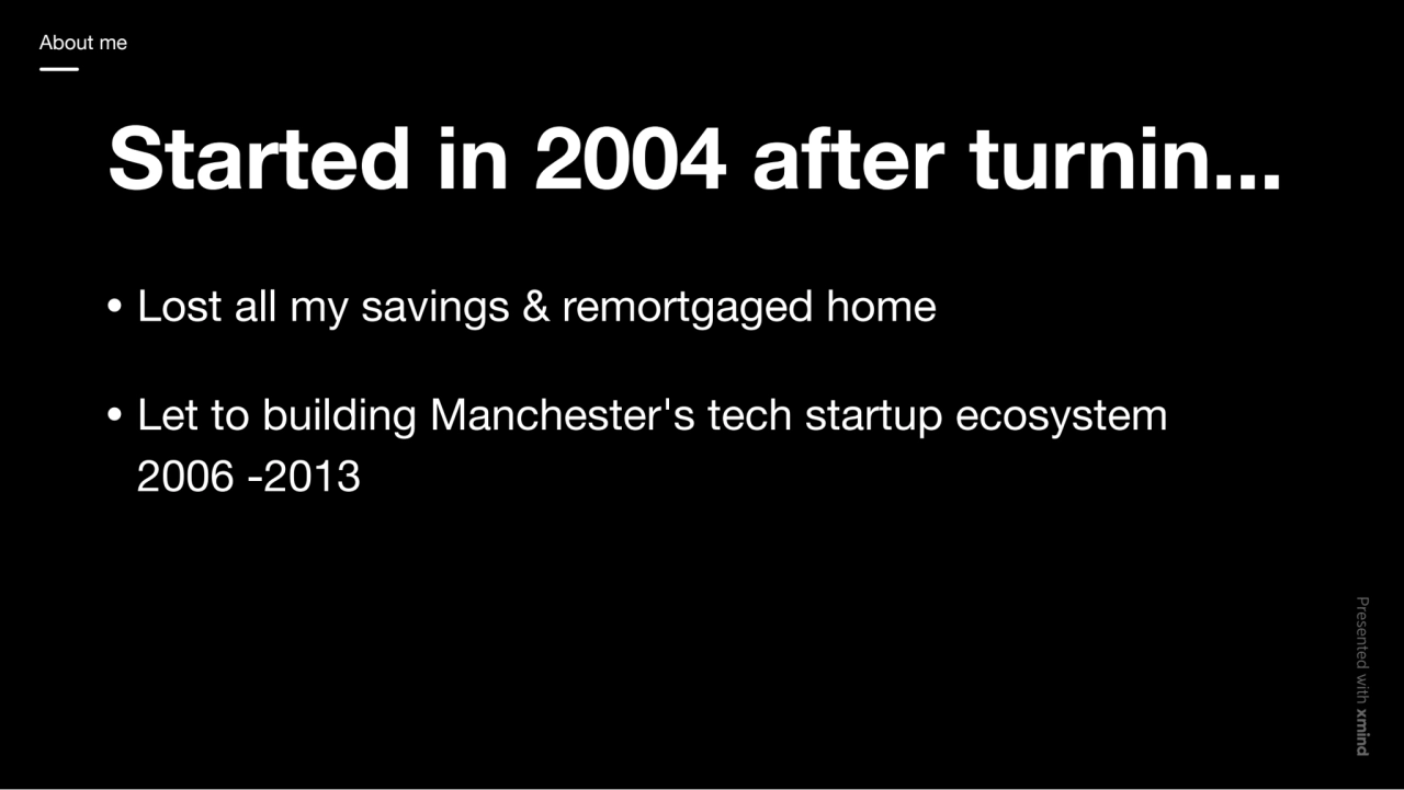 Started in 2004 after turnin...
Lost all my savings & remortgaged home
Let to building Manchester…