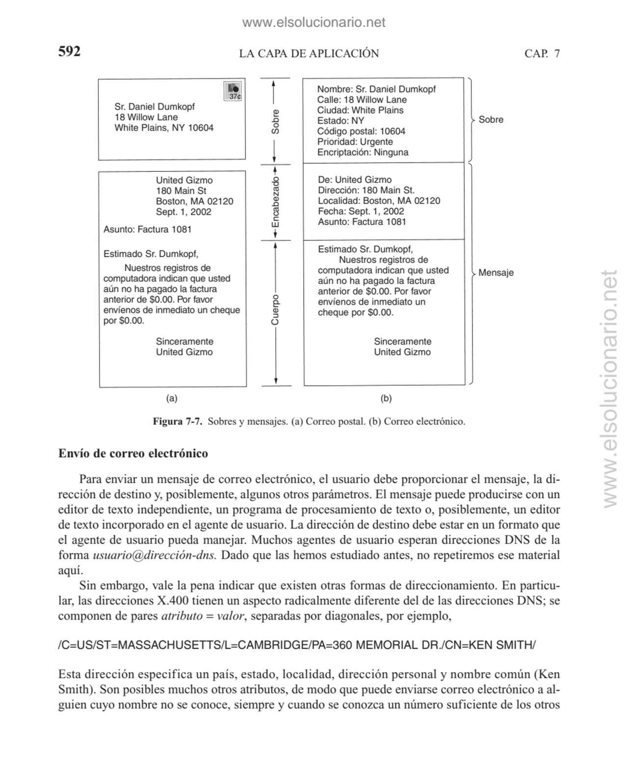 LA CAPA DE APLICACIÓN
Envío de correo electrónico
Para enviar un mensaje de correo electrónico, e…
