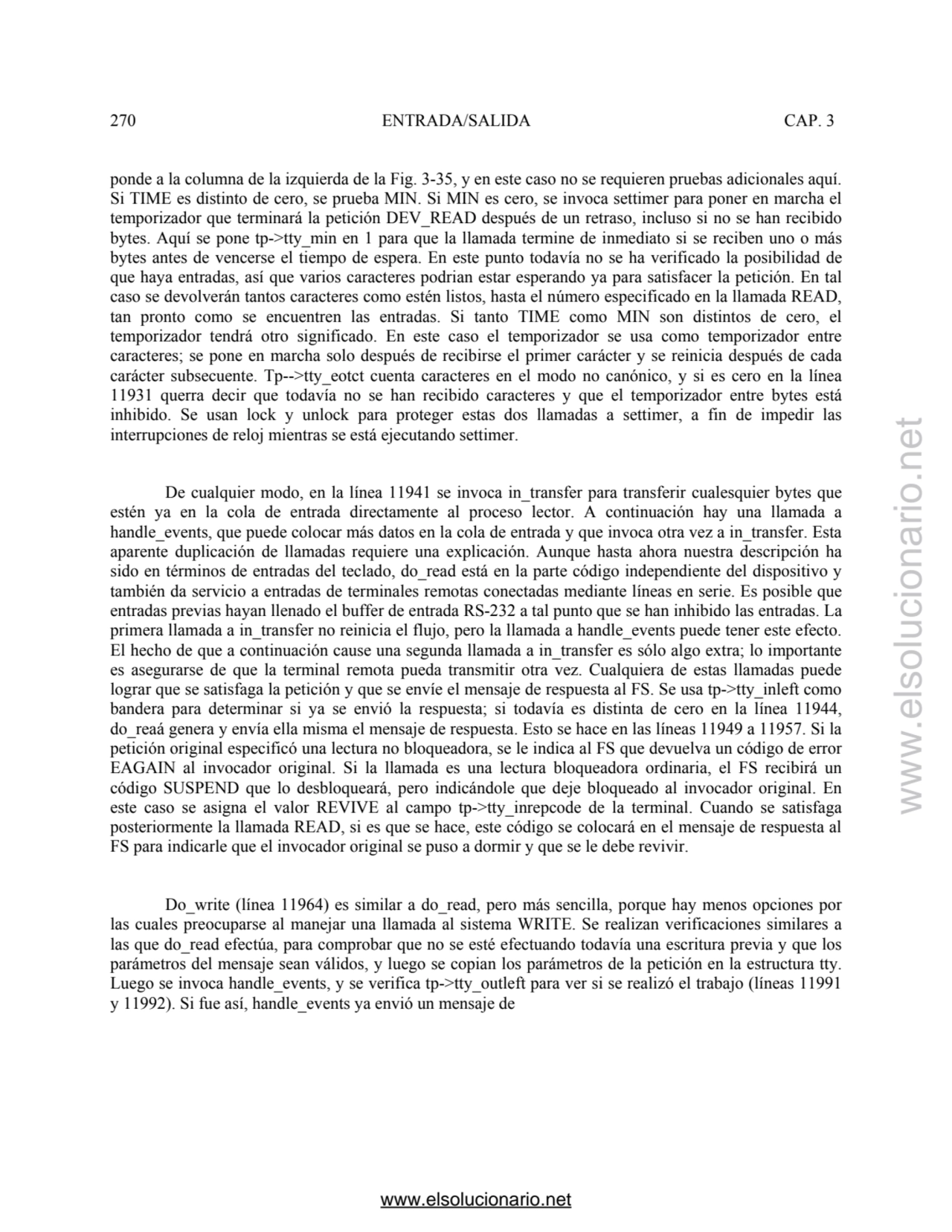 270 ENTRADA/SALIDA CAP. 3 
ponde a la columna de la izquierda de la Fig. 3-35, y en este caso no s…