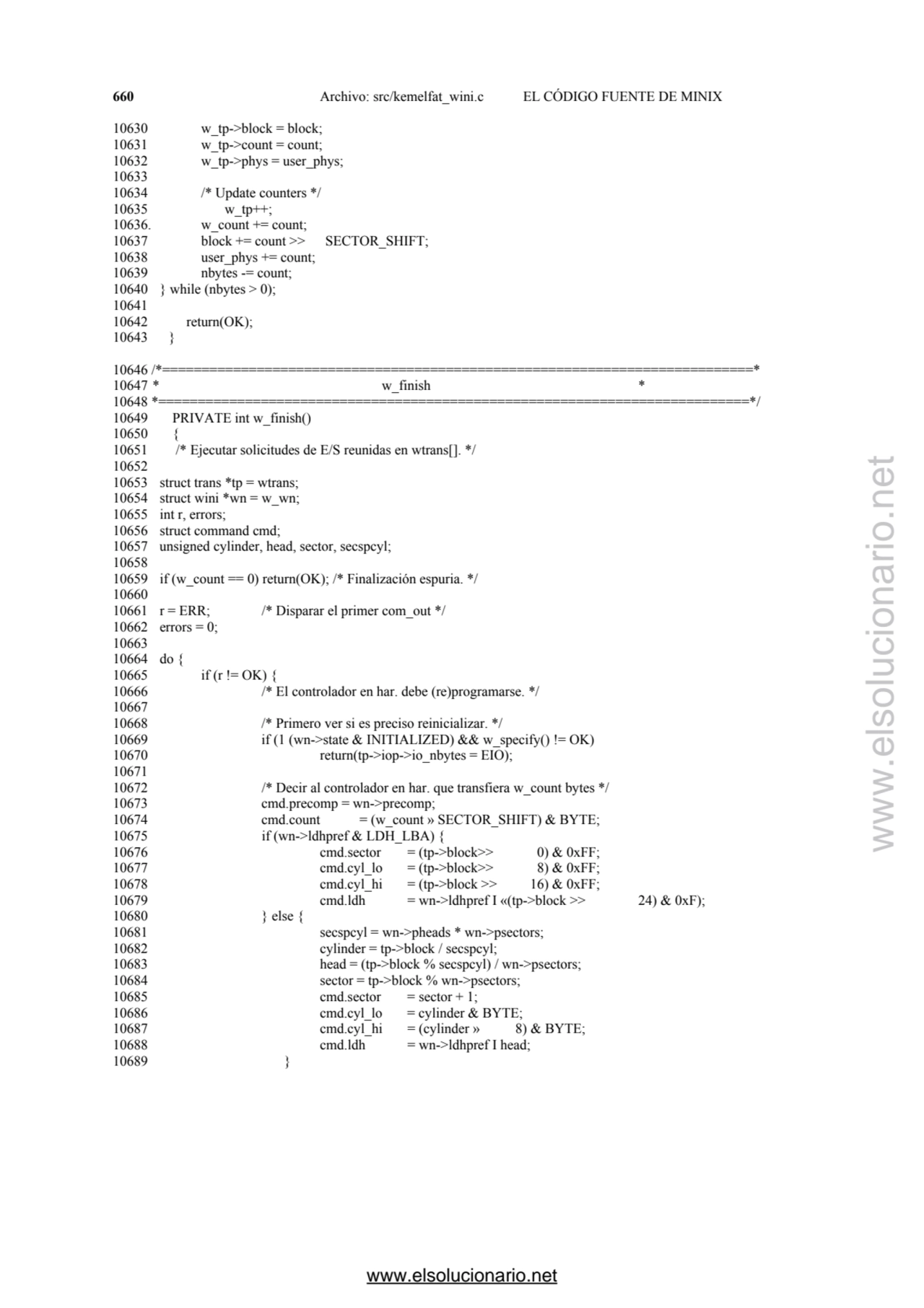 660 Archivo: src/kemelfat_wini.c EL CÓDIGO FUENTE DE MINIX 
10630 w_tp->block = block; 
10631 w_t…