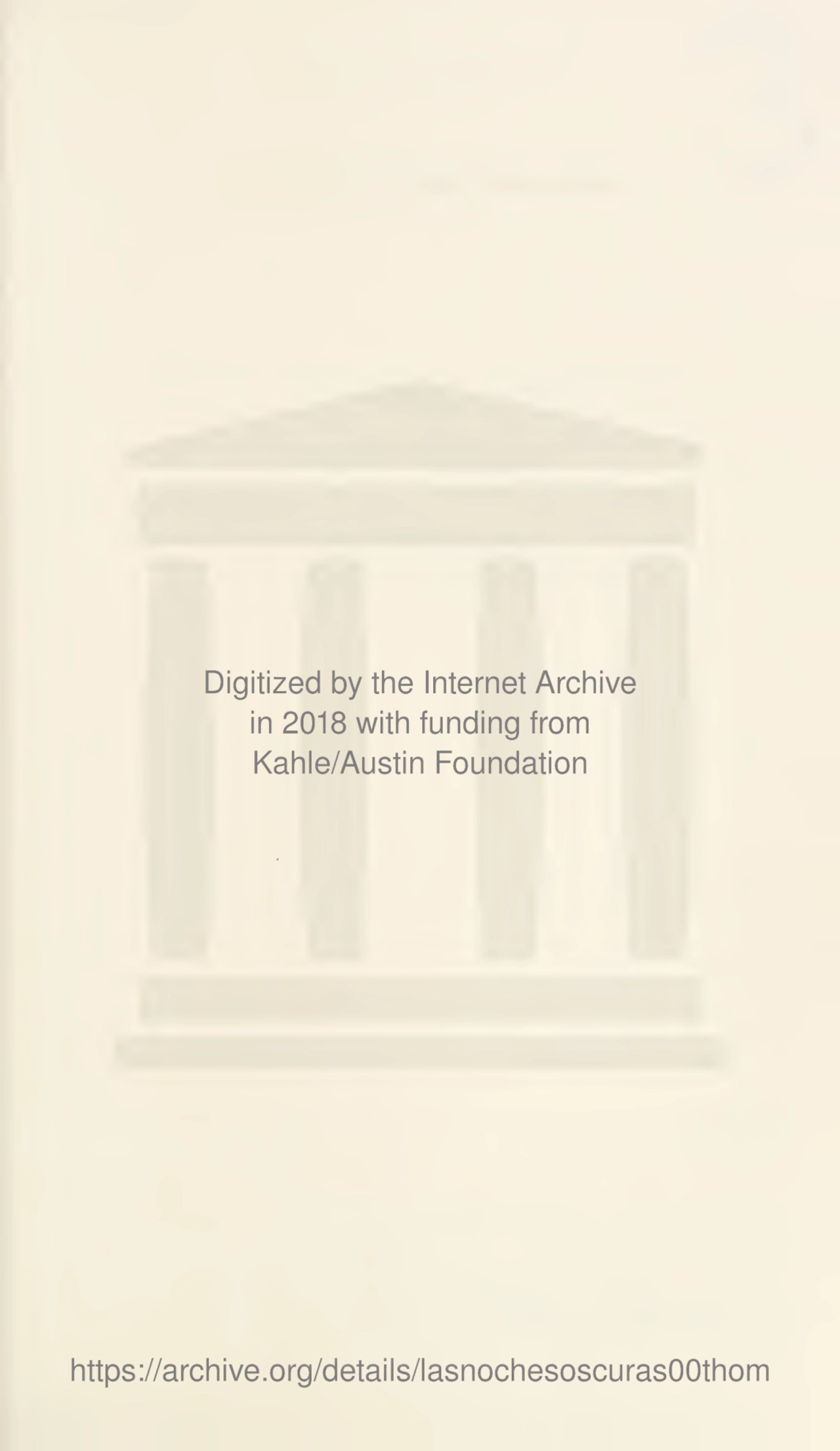 Digitized by the Internet Archive
in 2018 with funding from
Kahle/Austin Foundation
https://archive.org/details/lasnochesoscurasOOthom