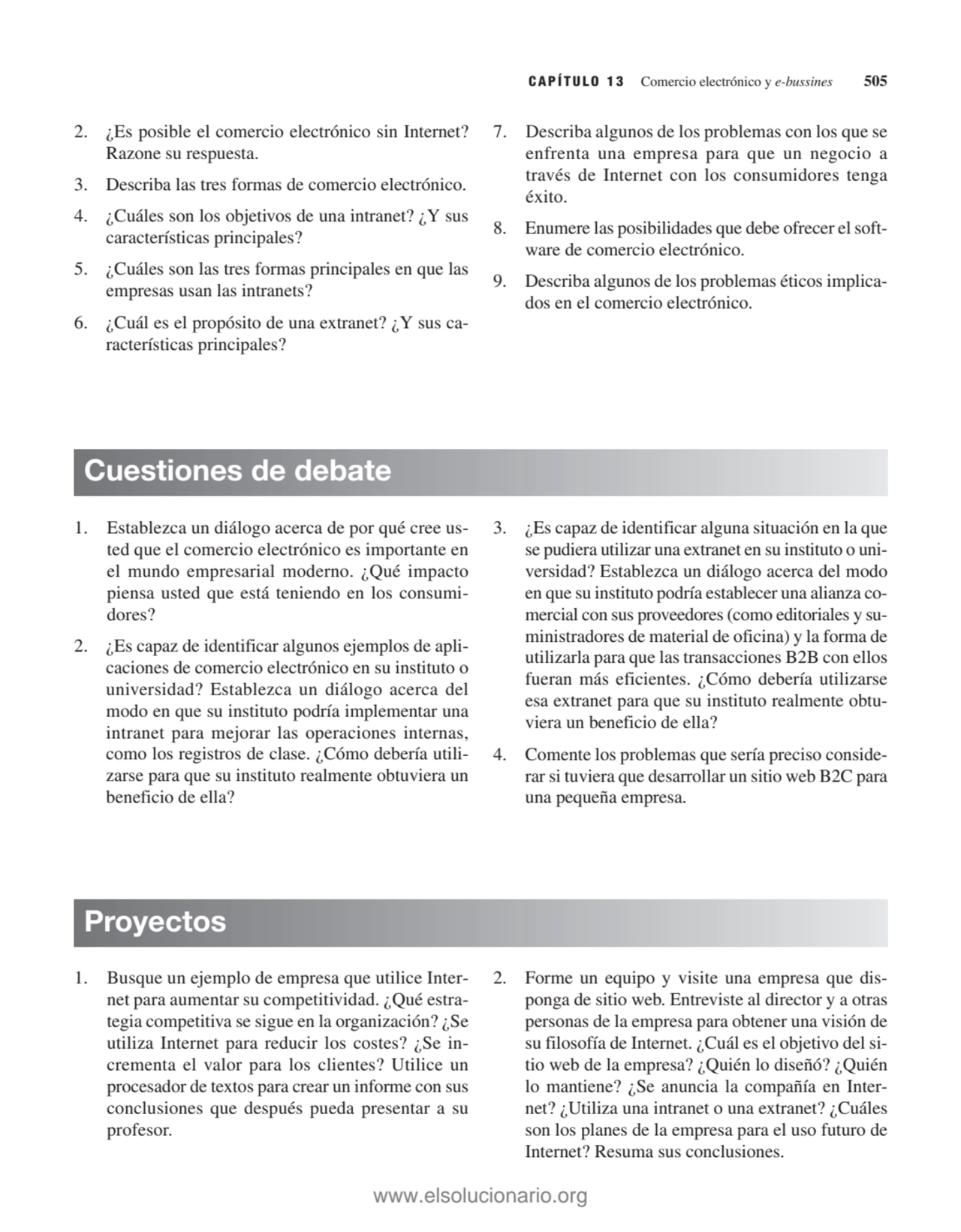 CAPÍTULO 13 Comercio electrónico y e-bussines 505
2. ¿Es posible el comercio electrónico sin Inter…