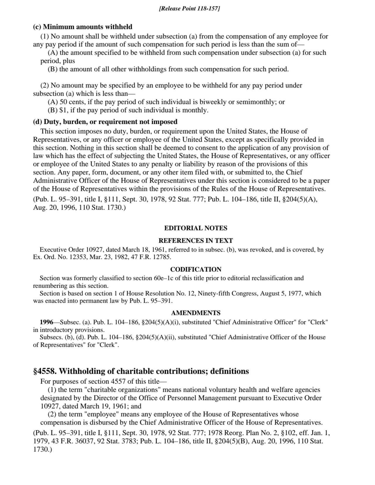 (c) Minimum amounts withheld
(1) No amount shall be withheld under subsection (a) from the compens…