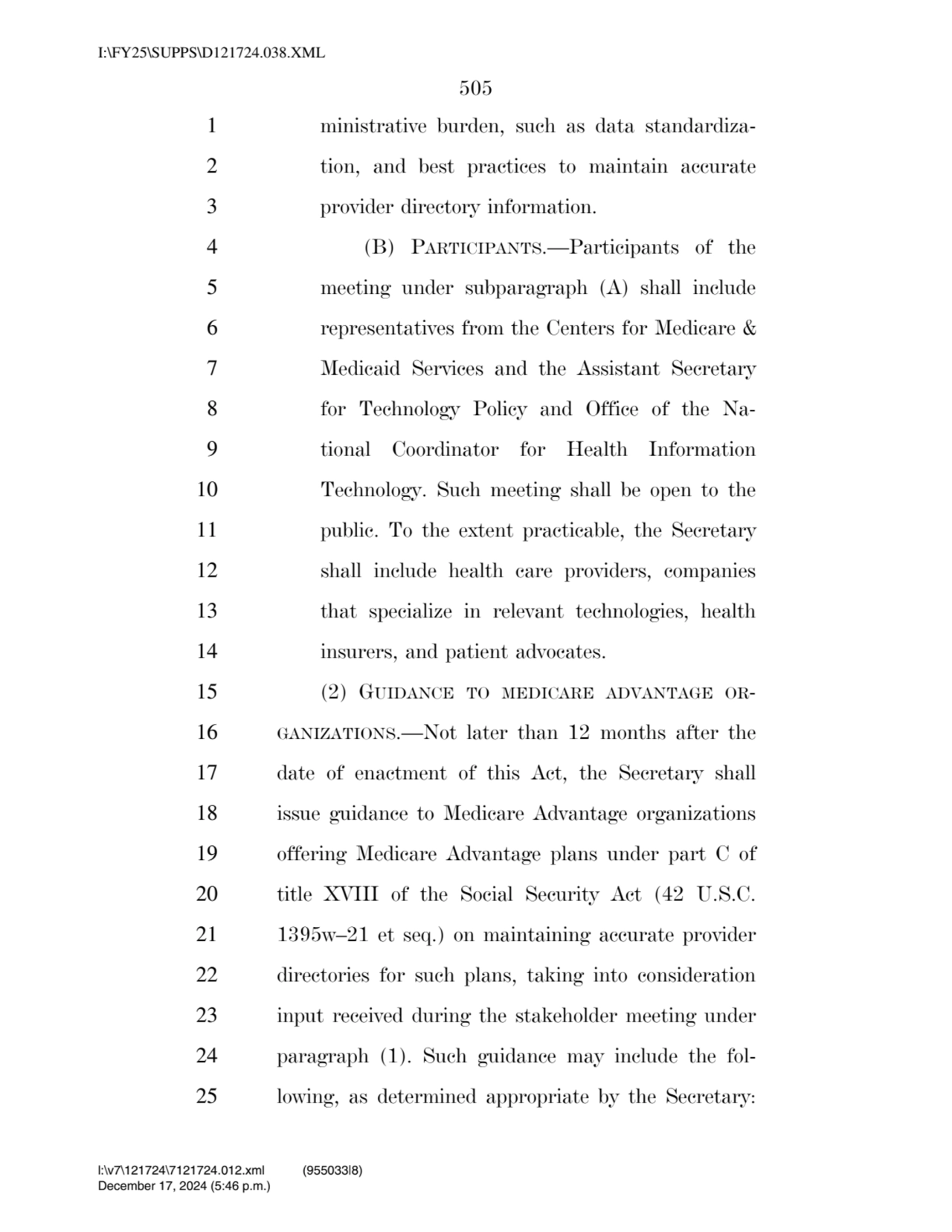 505 
1 ministrative burden, such as data standardiza2 tion, and best practices to maintain accura…