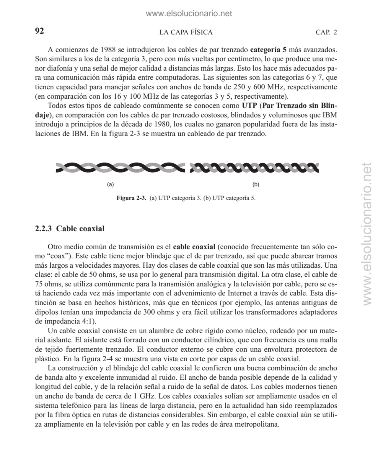 A comienzos de 1988 se introdujeron los cables de par trenzado categoría 5 más avanzados.
Son simi…