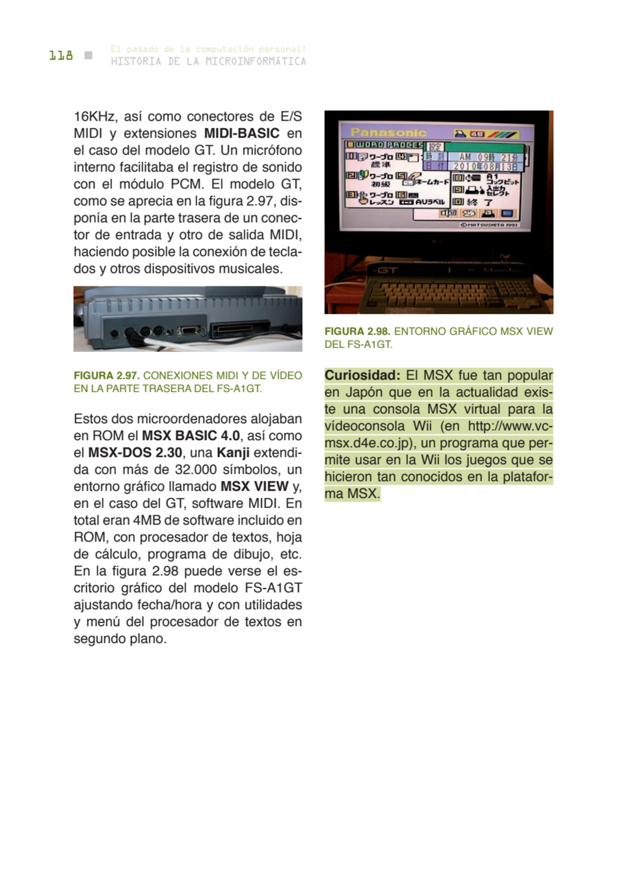 118 historia de la microinformática
el pasado de la computación personal:
16KHz, así como conecto…