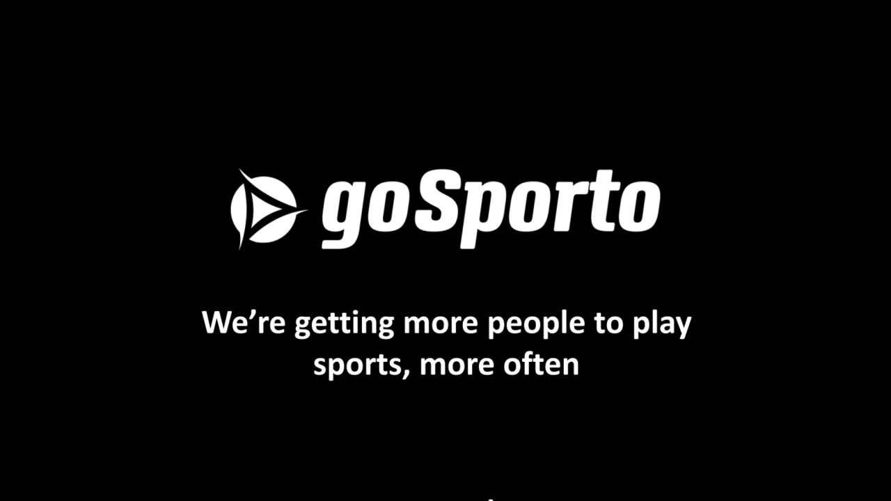 goSporto Pitch Deck 