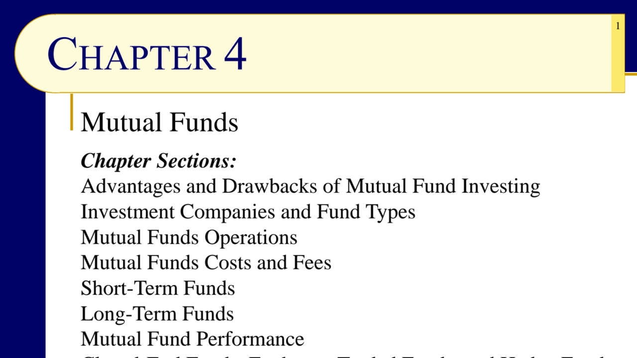 Benefits and Risks of Mutual Funds