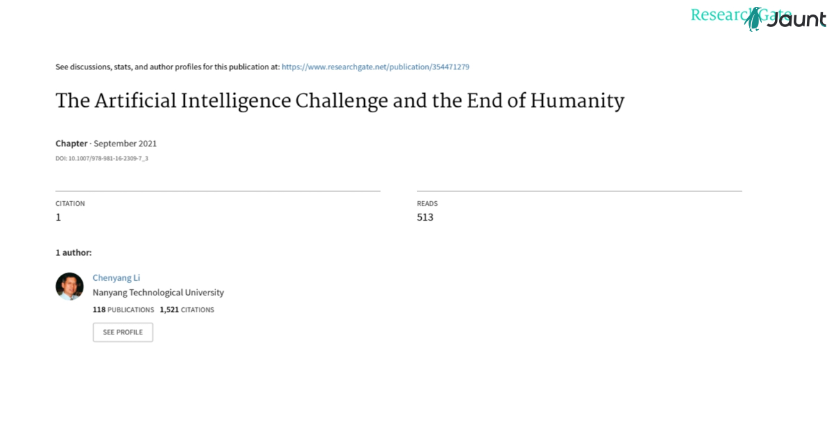 The Artificial Intelligence Challenge And The End Of The World