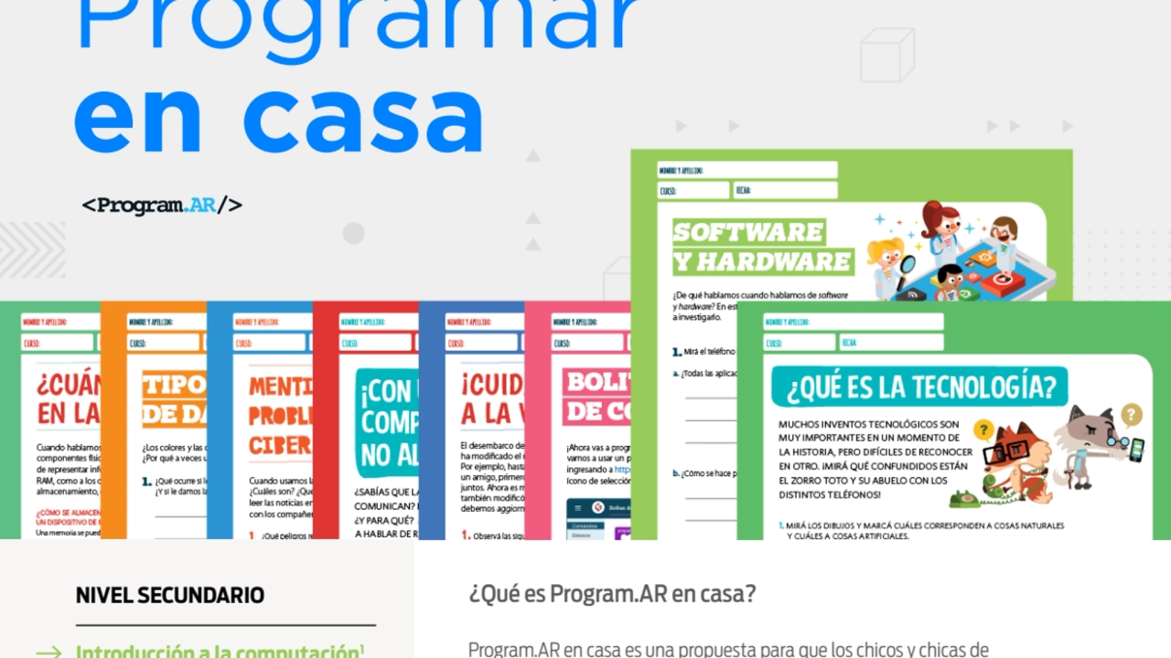 Introducción a la Computación - Programar en Casa