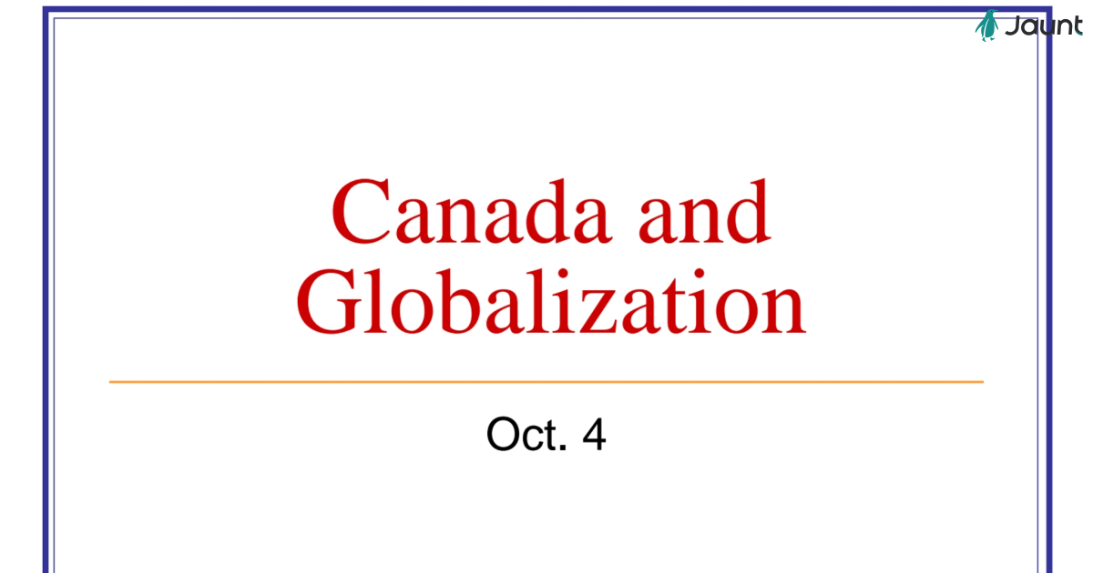 Globalization: Its Impact on Canada Us Canada tariff war 