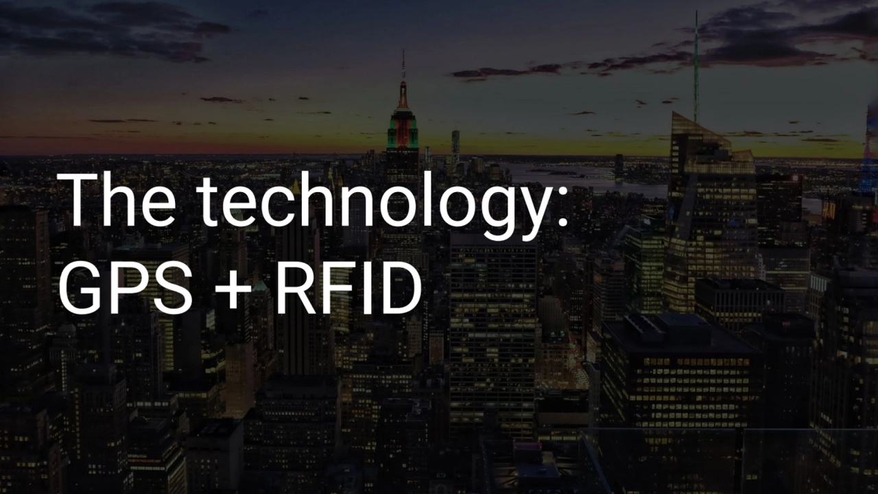 The technology:
GPS + RFID