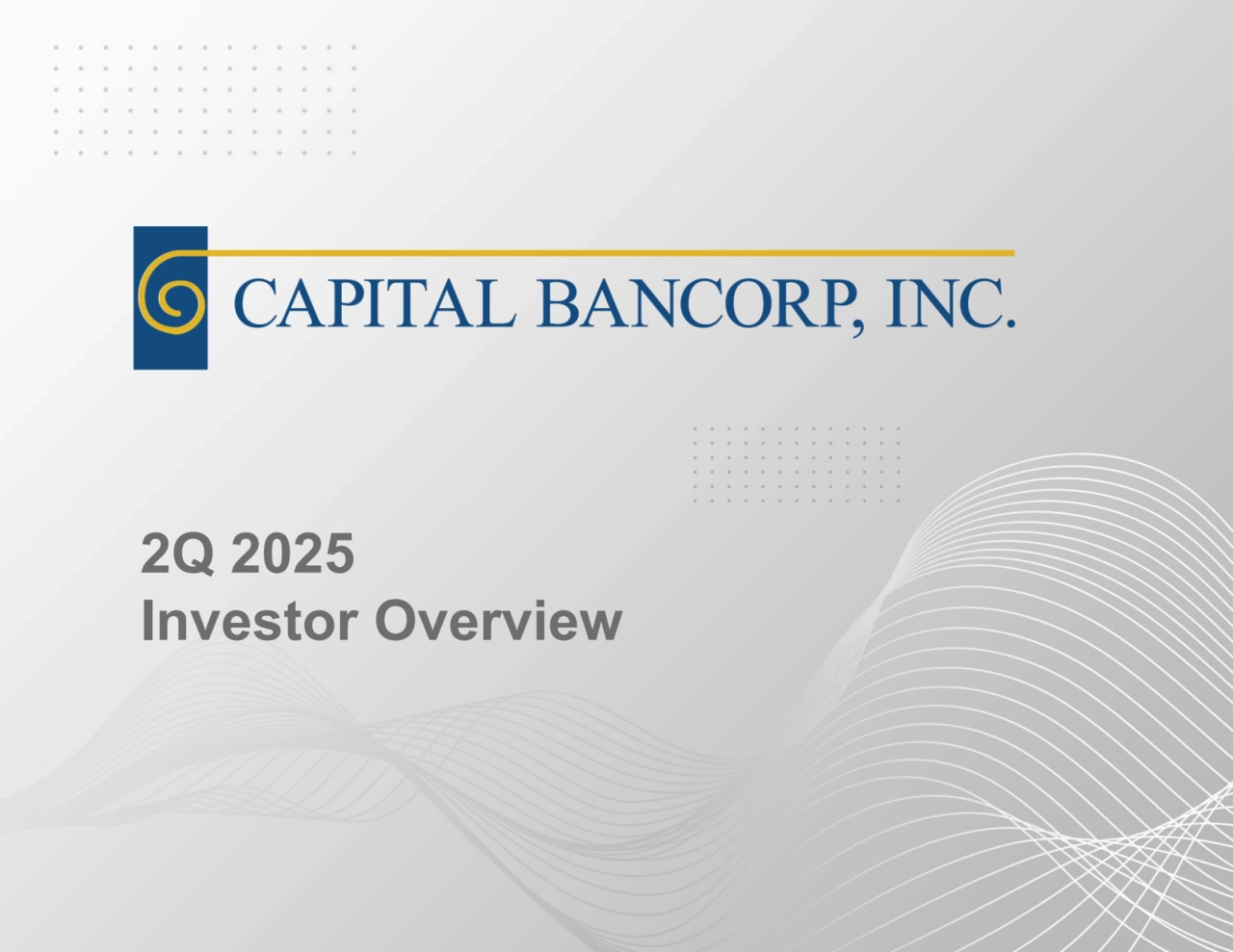 2Q 2025
Investor Overview