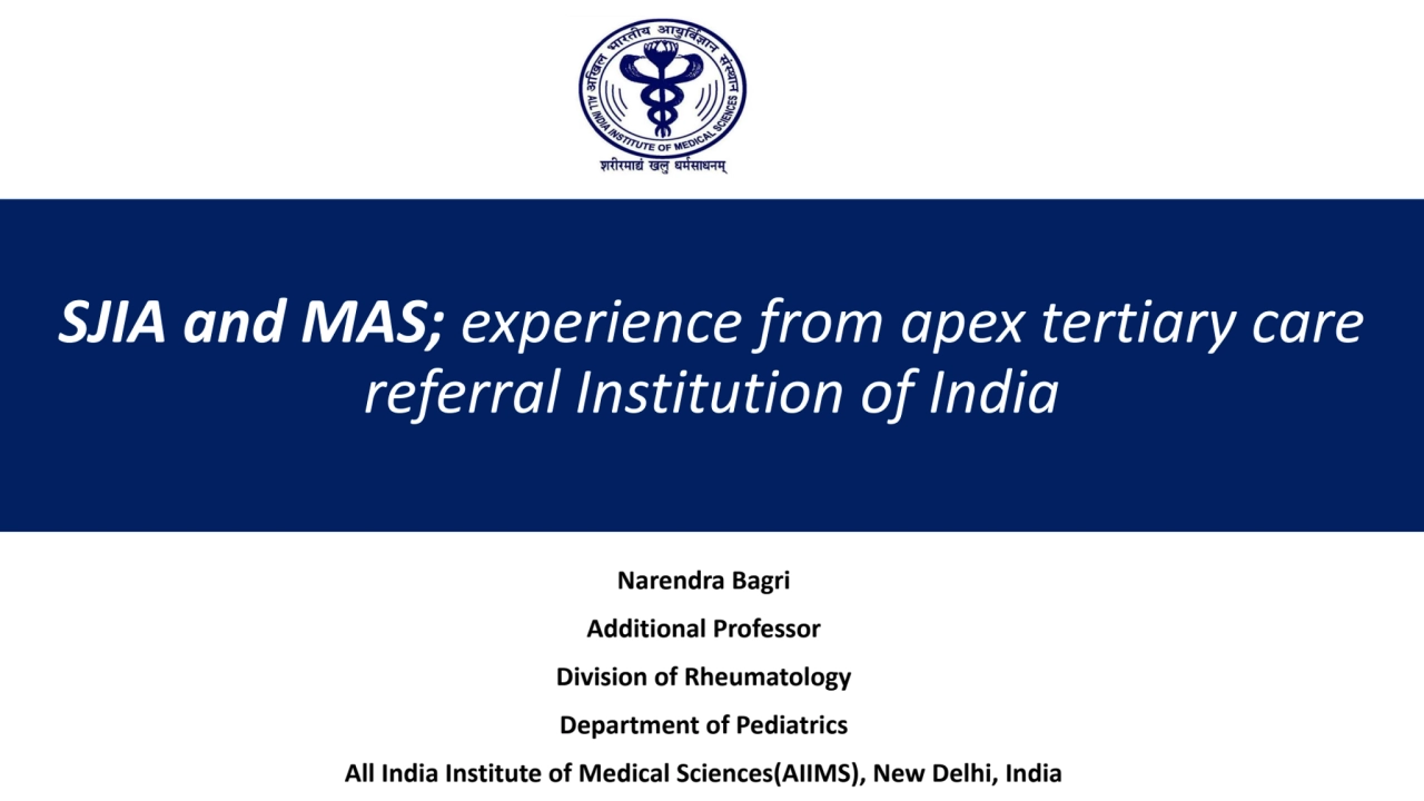 NextGen 2024: Refractory SJIA & MAS Session Part 4