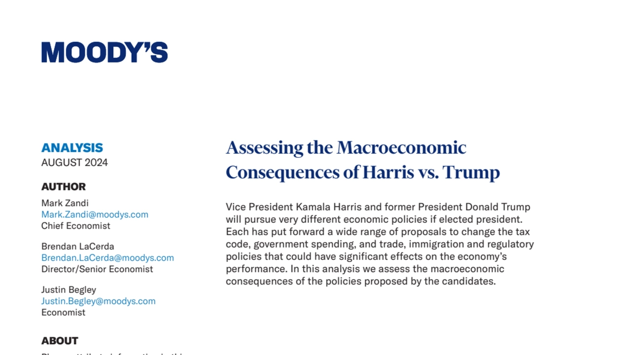 Economic Impact of Harris and Trump Policies