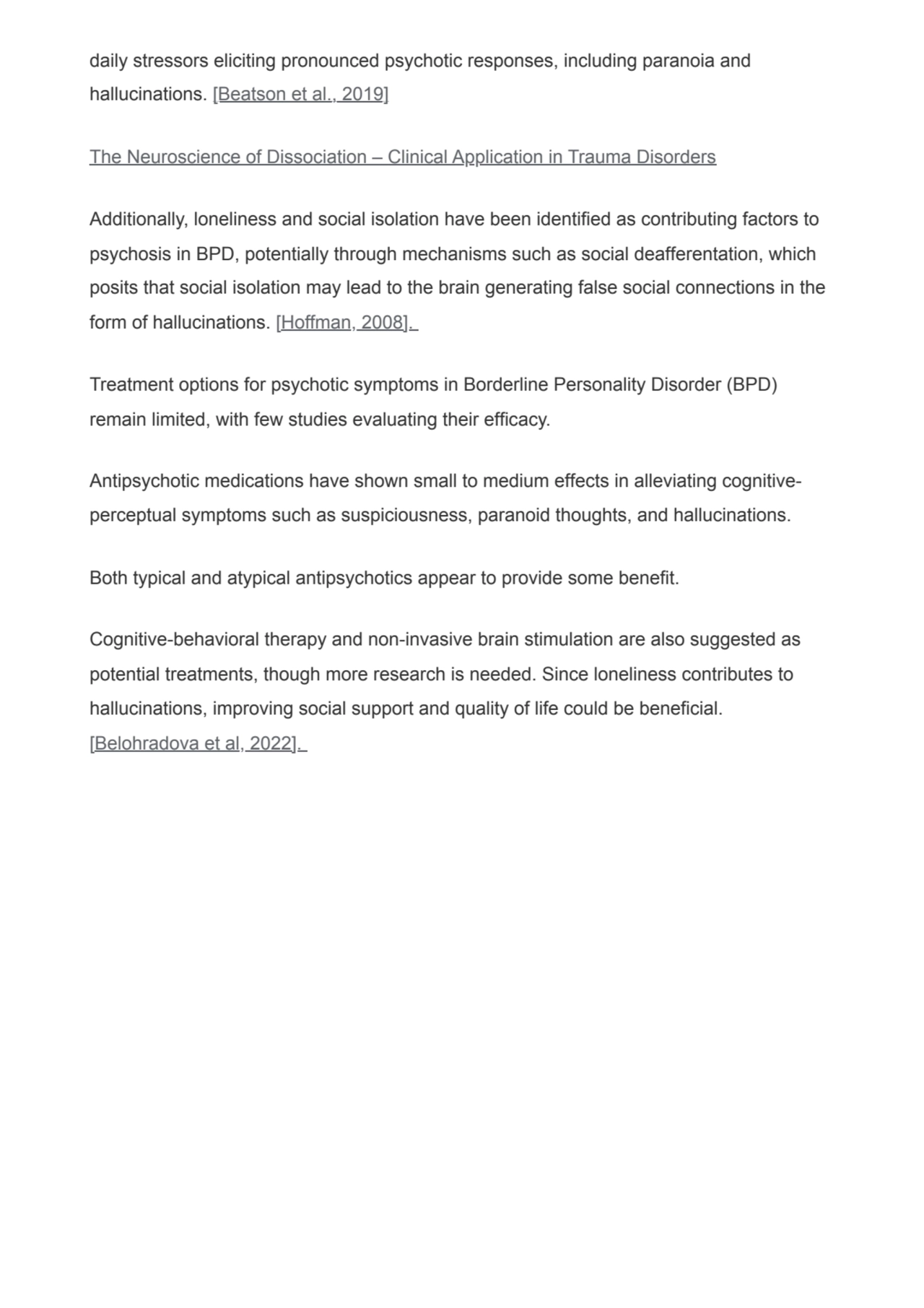 daily stressors eliciting pronounced psychotic responses, including paranoia and
hallucinations. […