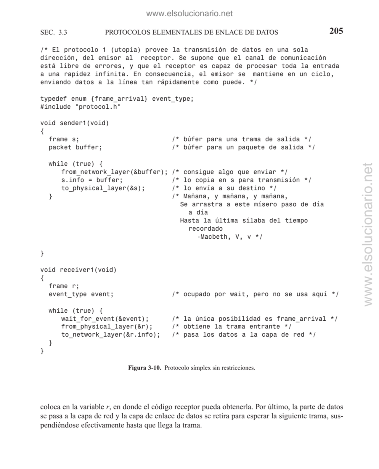 coloca en la variable r, en donde el código receptor pueda obtenerla. Por último, la parte de datos…