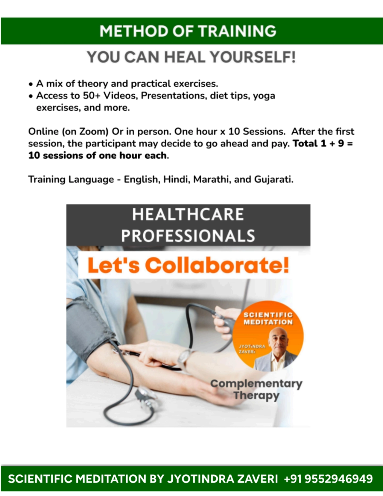 Healthcare Professionals! Let us collaborate. Scientific Meditation by Jyotindra Zaveri - Page 4