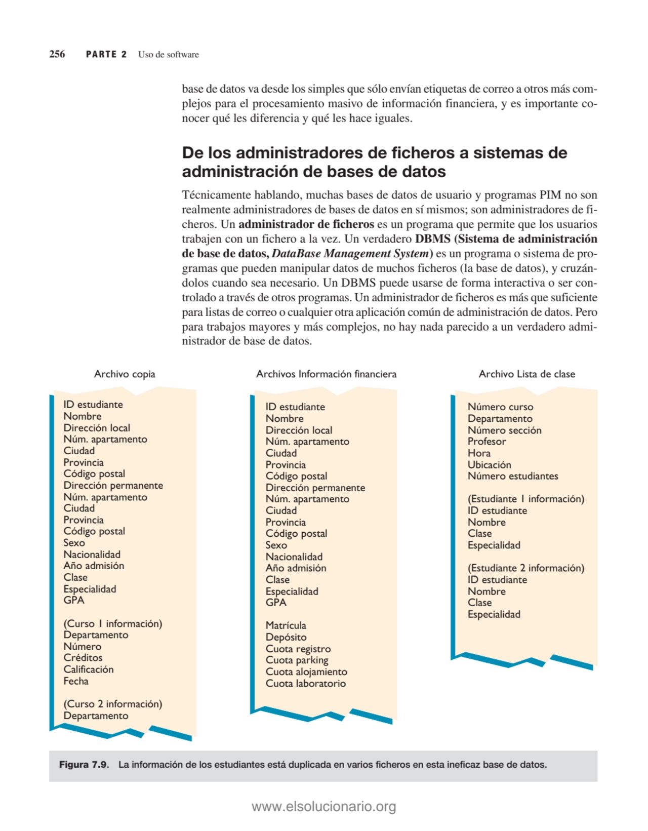 base de datos va desde los simples que sólo envían etiquetas de correo a otros más complejos para …