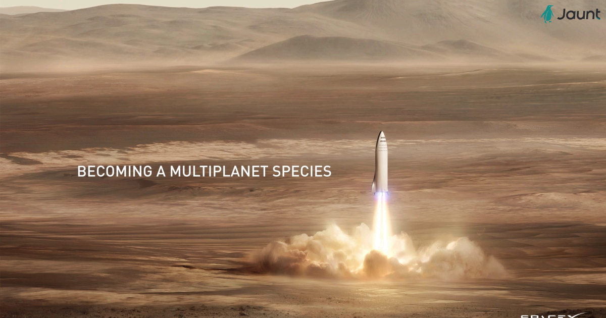 Space x presentation on making life multi planetary 