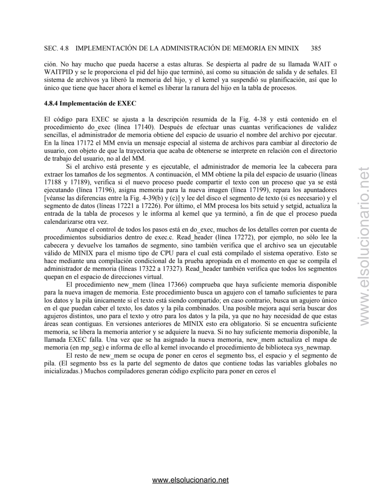 SEC. 4.8 IMPLEMENTACIÓN DE LA ADMINISTRACIÓN DE MEMORIA EN MINIX 385 
ción. No hay mucho que pueda…