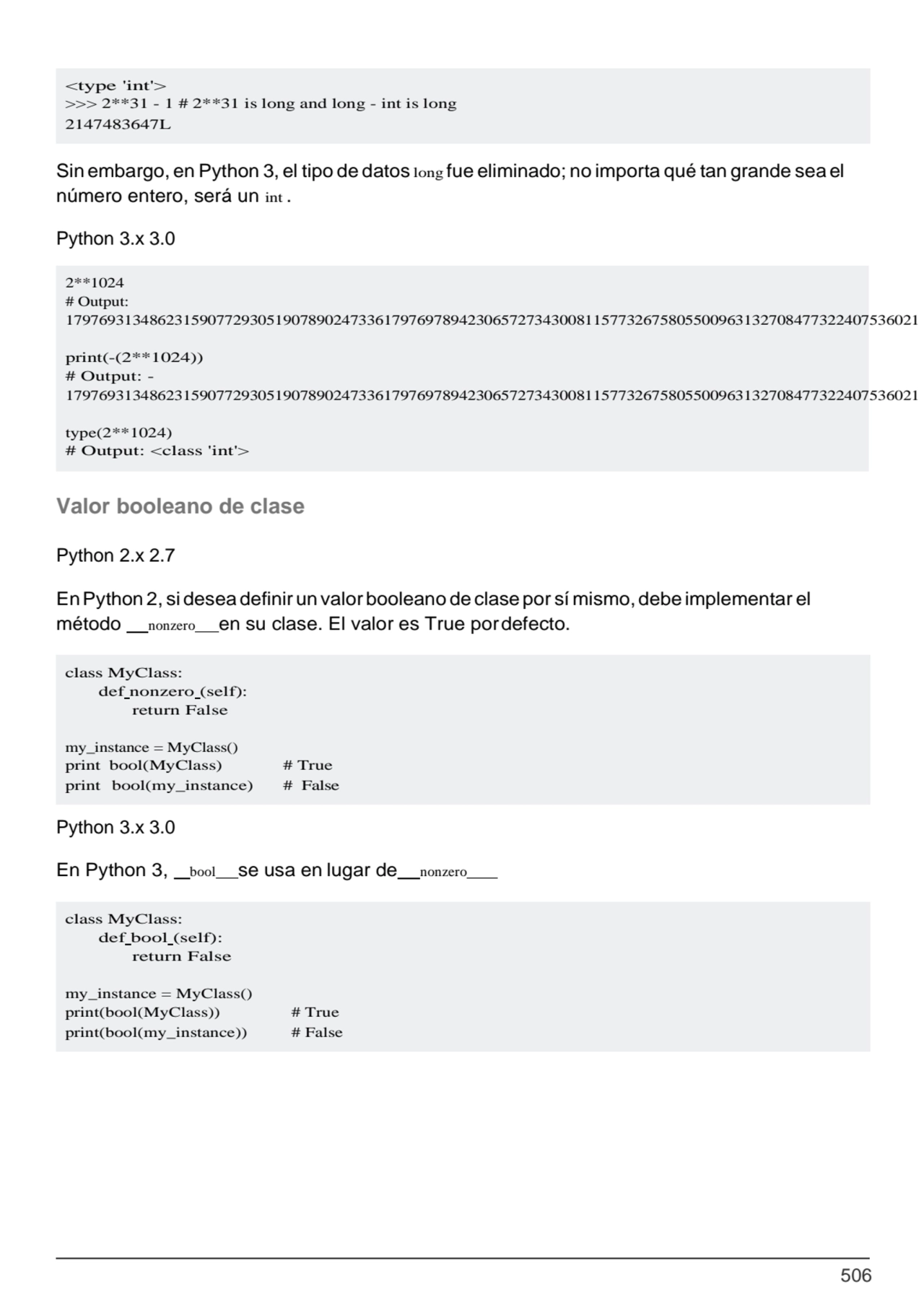 506
class MyClass:
def nonzero (self): 
return False
my_instance = MyClass()
print bool(MyClas…