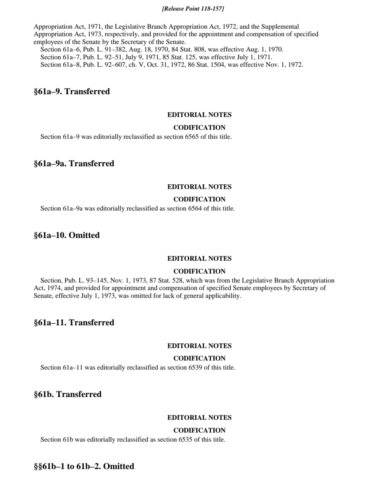 Appropriation Act, 1971, the Legislative Branch Appropriation Act, 1972, and the Supplemental
Appr…