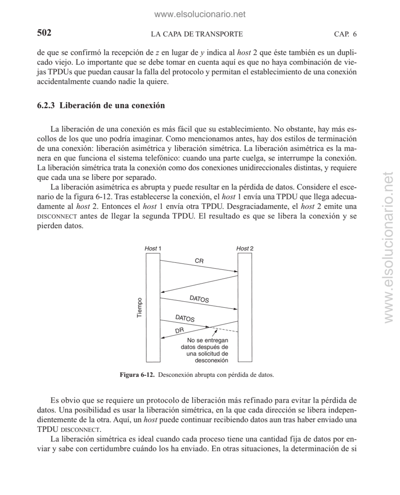 LA CAPA DE TRANSPORTE
de que se confirmó la recepción de z en lugar de y indica al host 2 que éste…