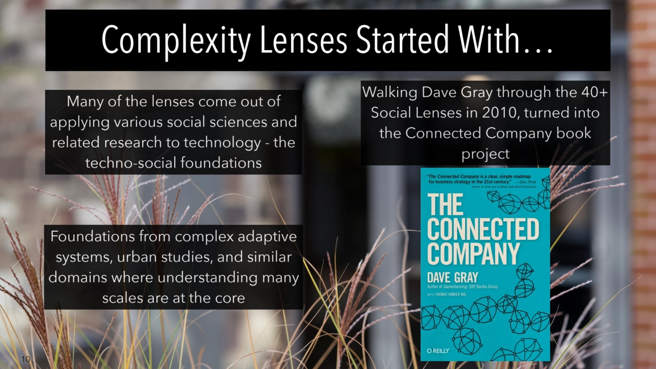 10
Many of the lenses come out of 
applying various social sciences and 
related research to tec…