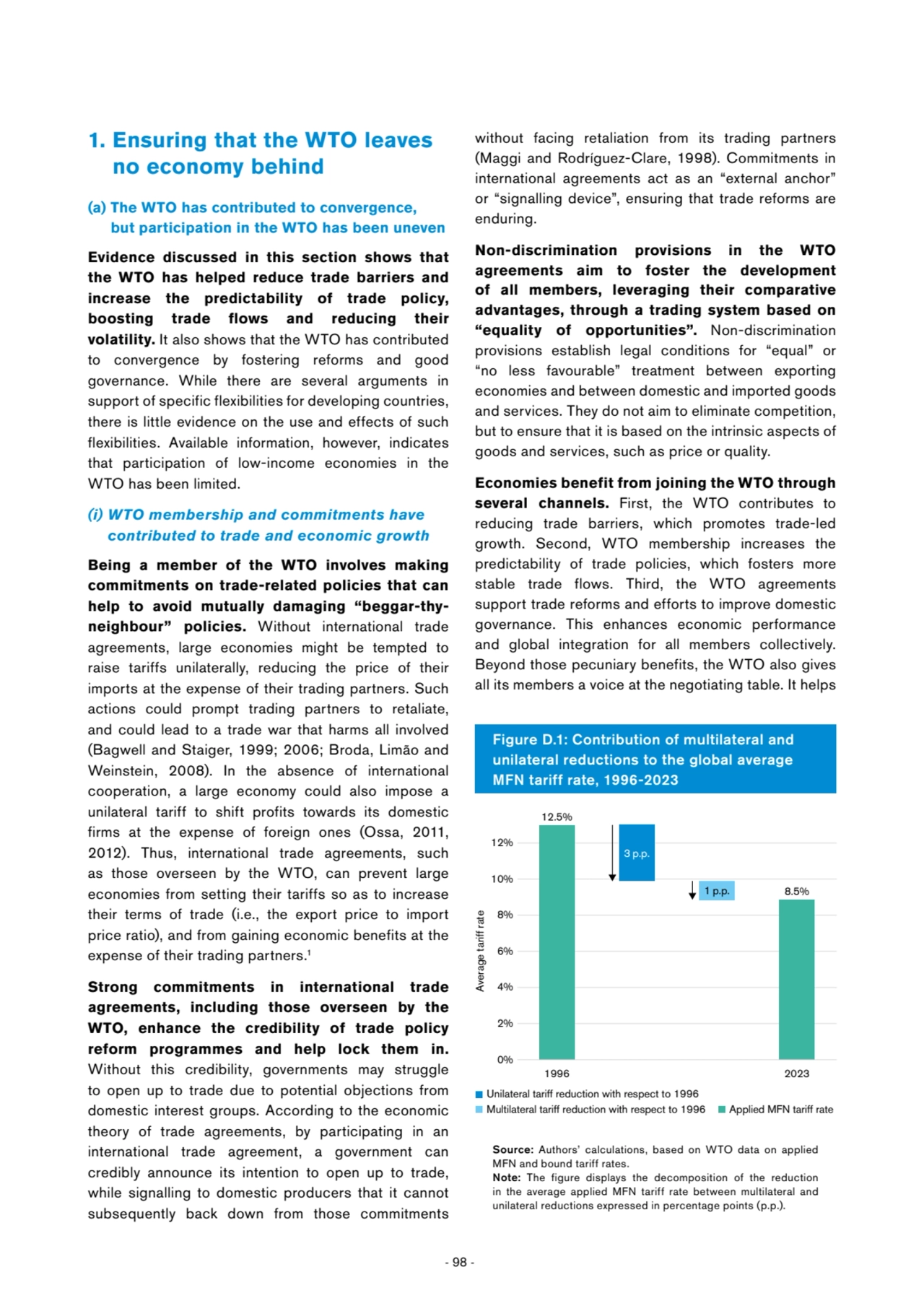 - 98 -
1. Ensuring that the WTO leaves 
no economy behind
(a) The WTO has contributed to converg…