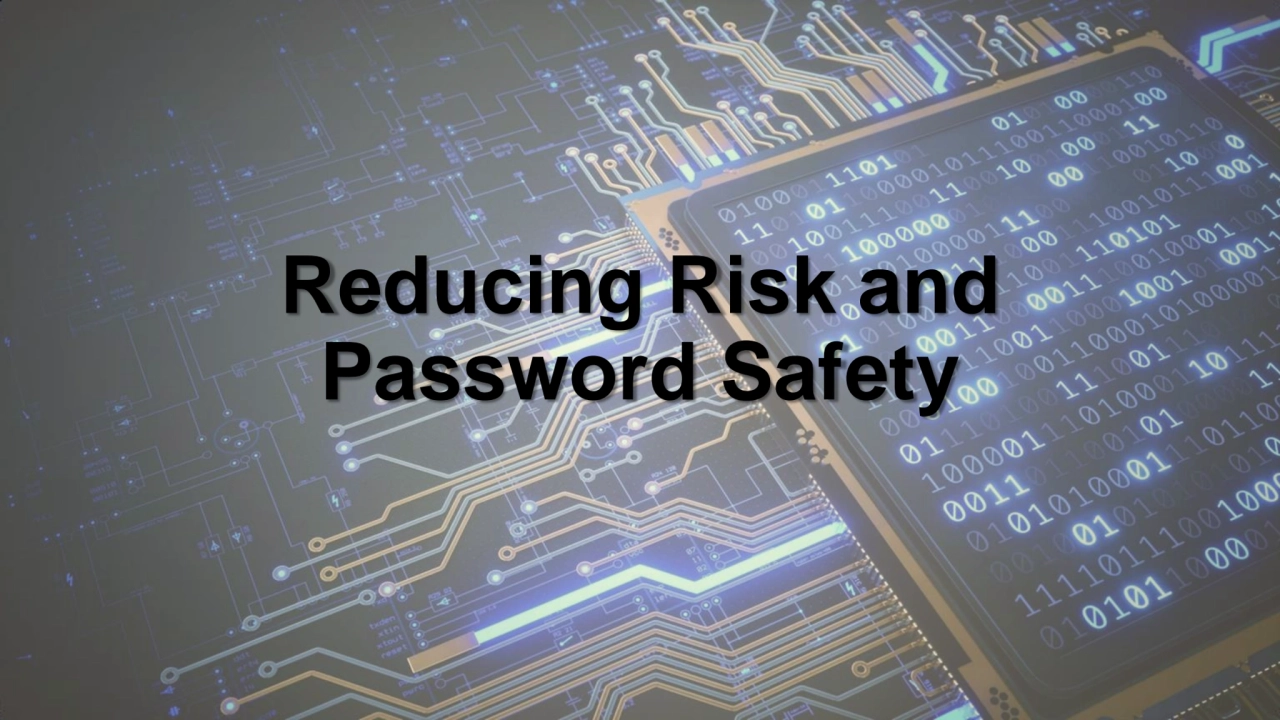 Reducing Risk and 
Password Safety